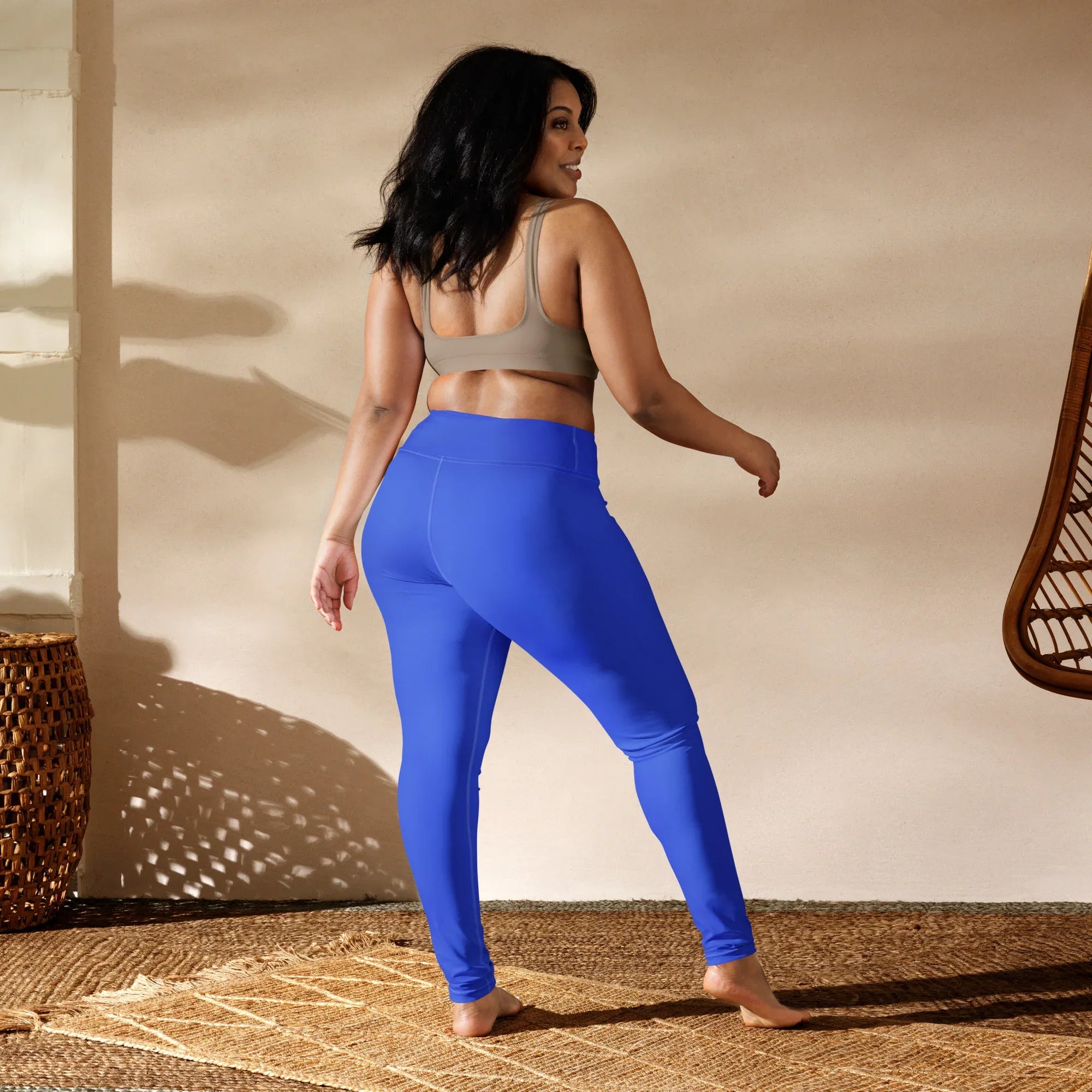Yoga Leggings Leggings AwRans Clothing all-over-print-yoga-leggings-white-back-6877373be16d3