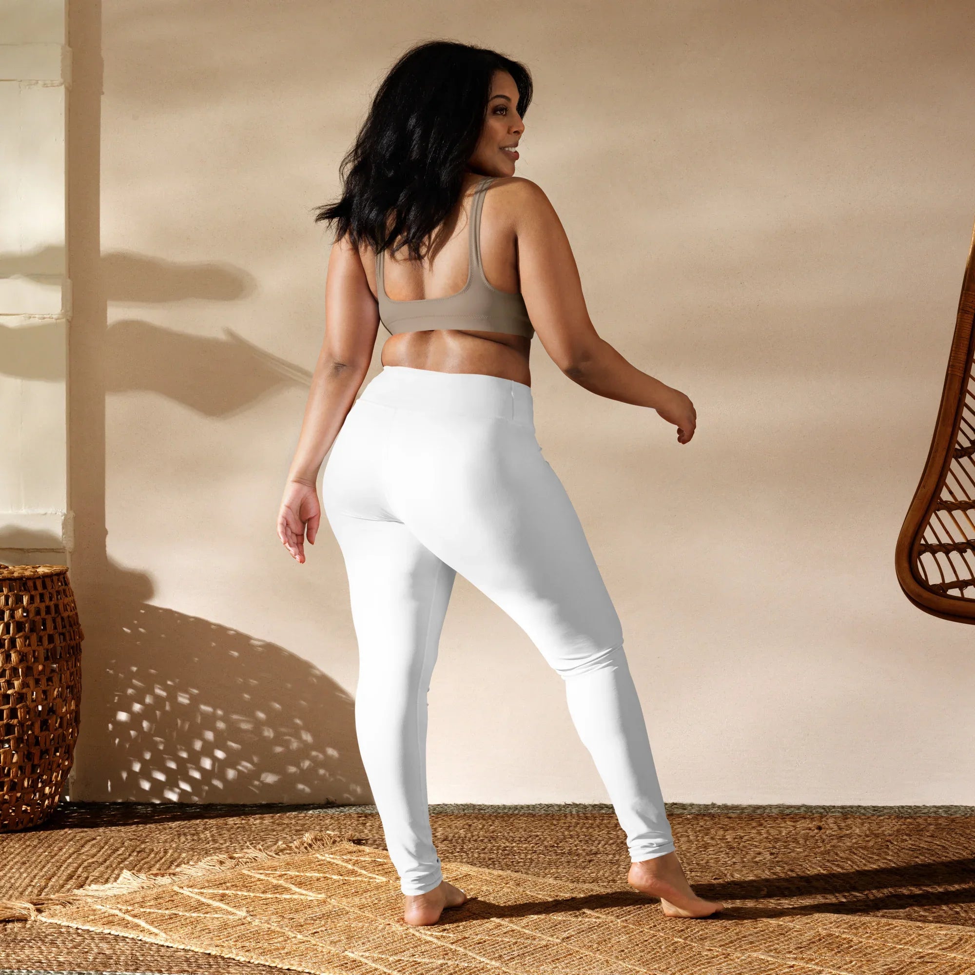 Yoga Leggings Leggings AwRans Clothing all-over-print-yoga-leggings-white-back-687737a396fcd
