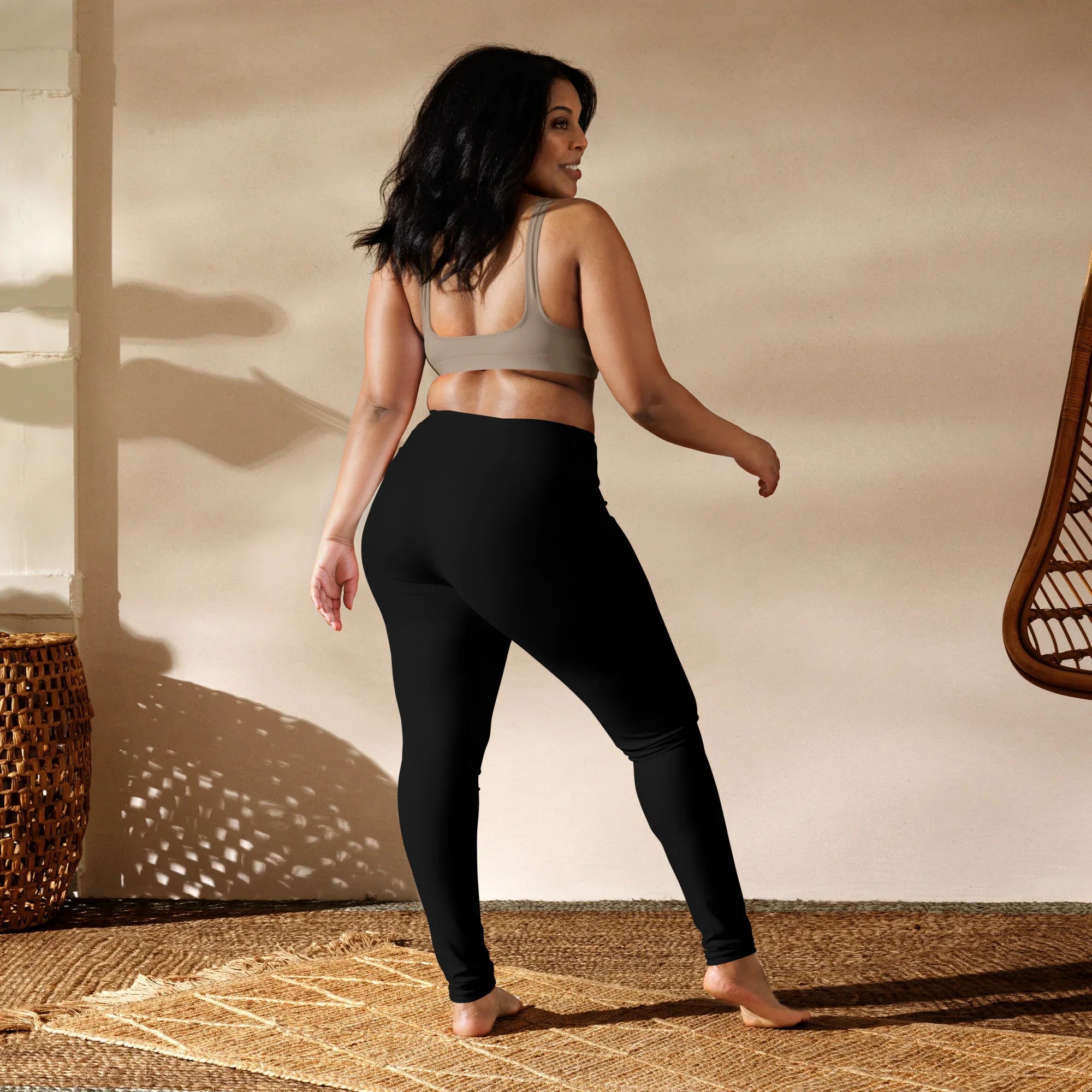 Yoga Leggings Leggings AwRans Clothing all-over-print-yoga-leggings-white-back-687737e6f1059