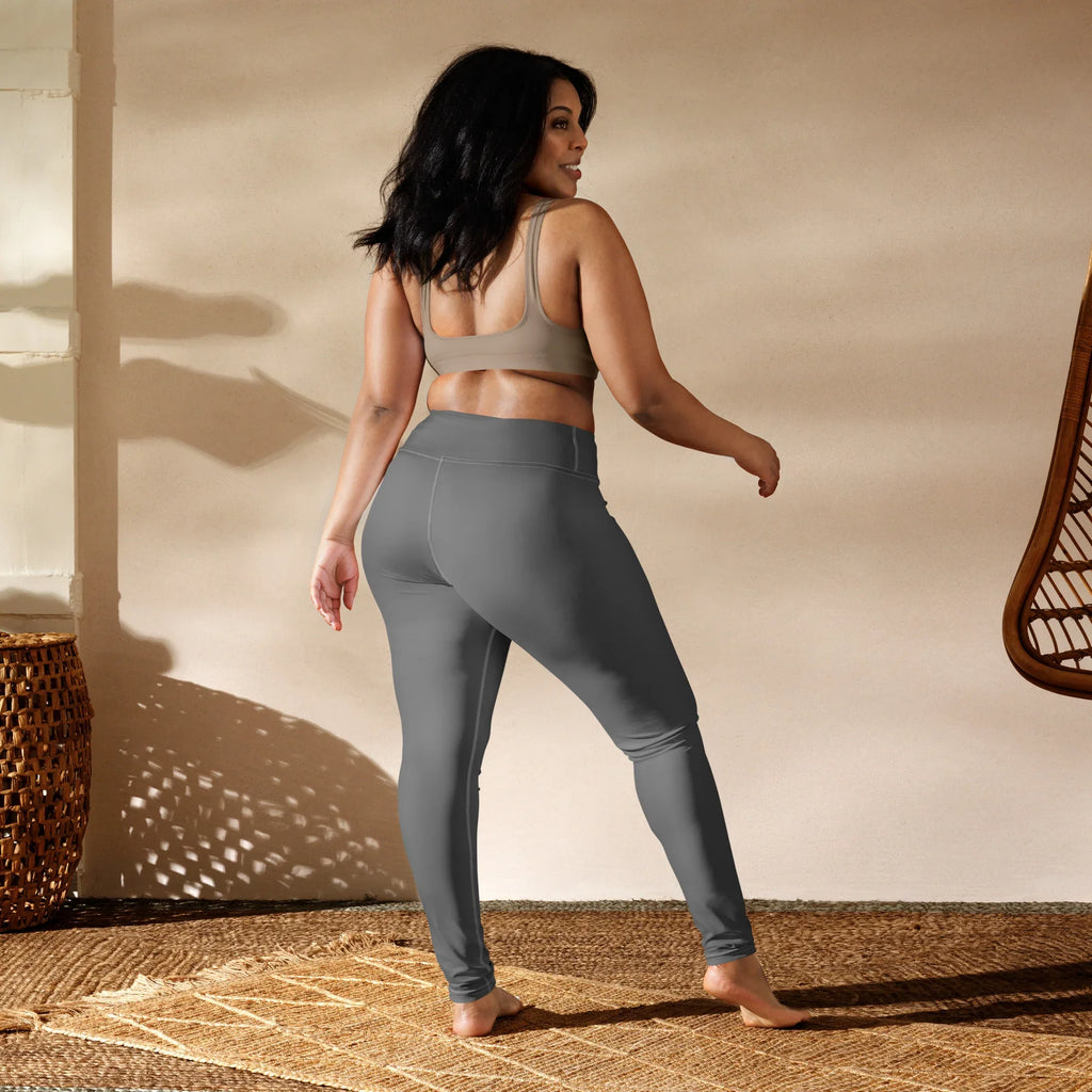 Yoga Leggings Leggings AwRans Clothing all-over-print-yoga-leggings-white-back-68773b93546da