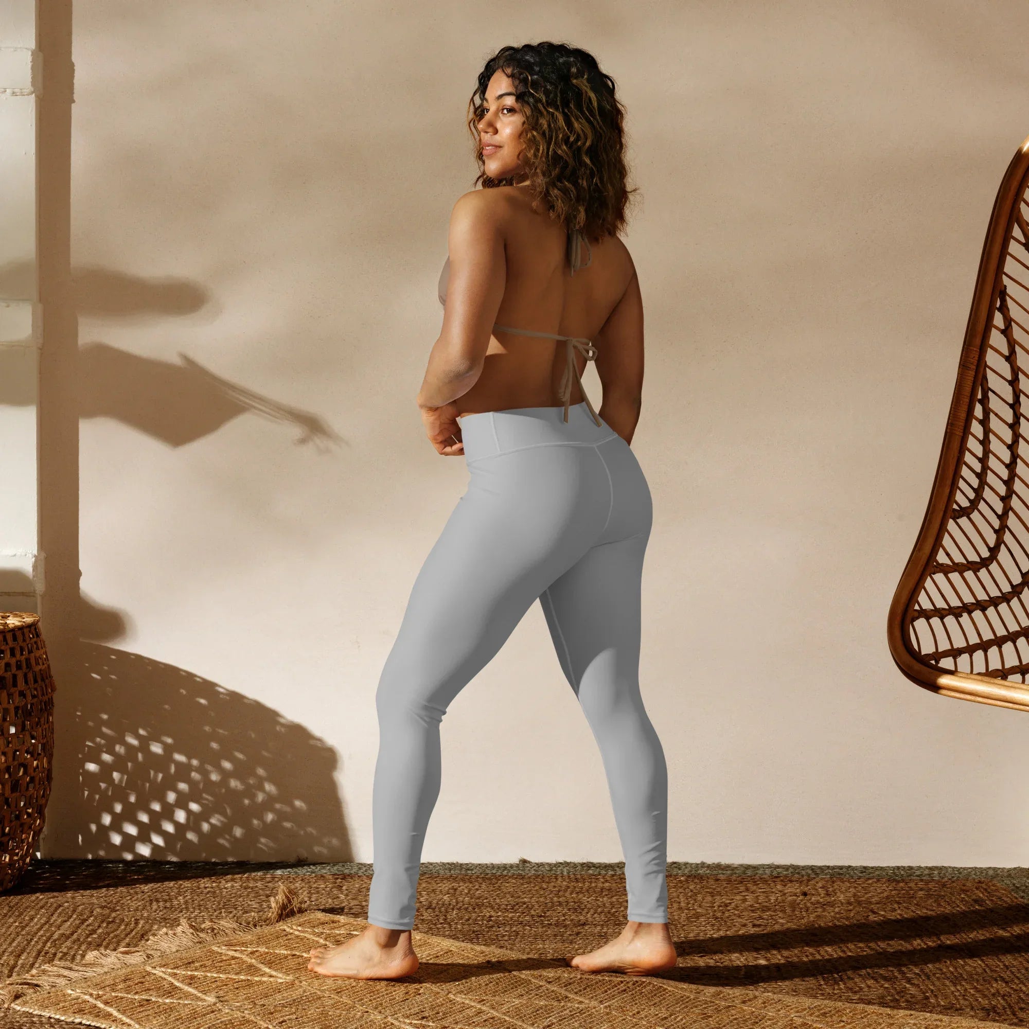 Yoga Leggings Leggings AwRans Clothing all-over-print-yoga-leggings-white-back-68773bd3ac418