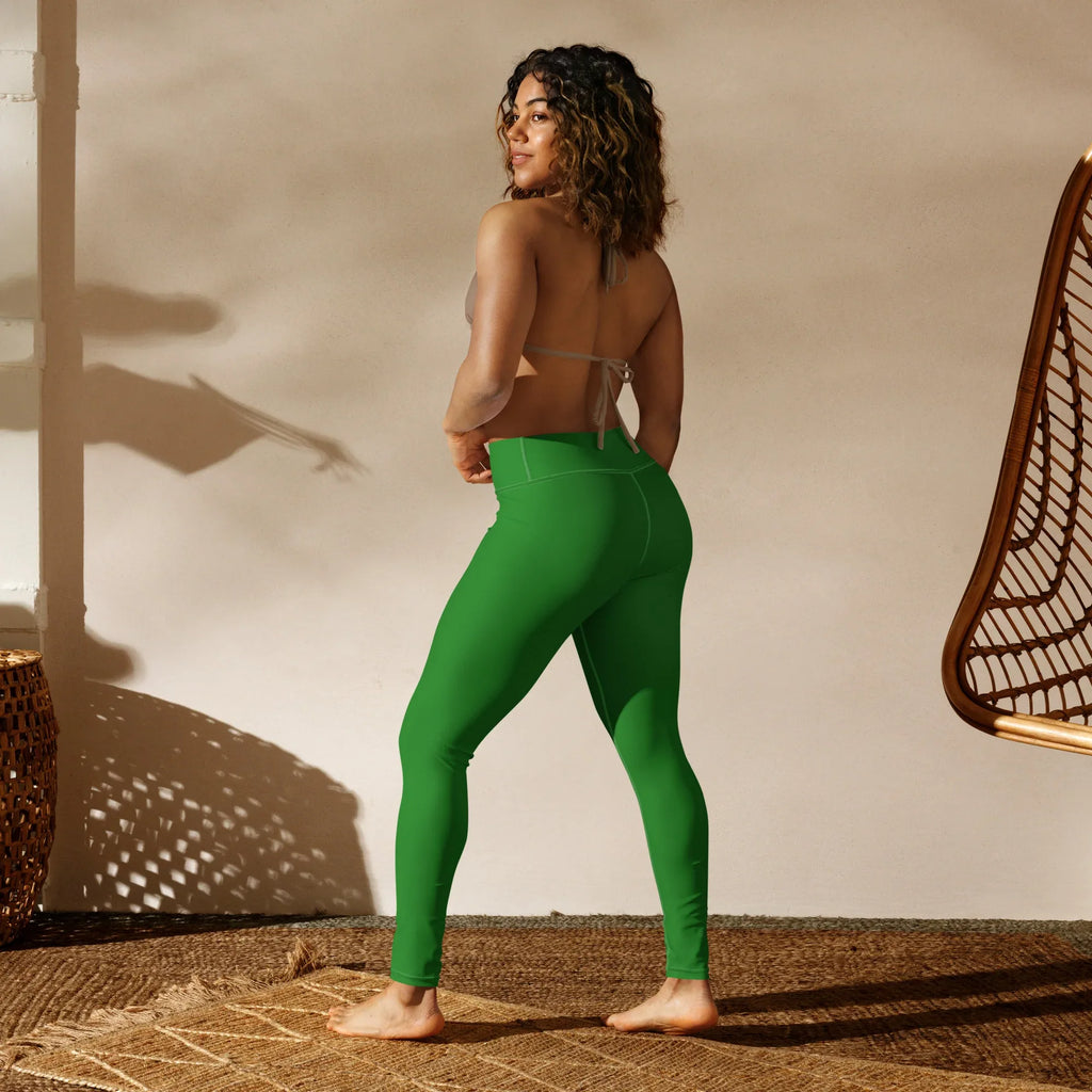 Yoga Leggings Leggings AwRans Clothing all-over-print-yoga-leggings-white-back-68773c8e53a78
