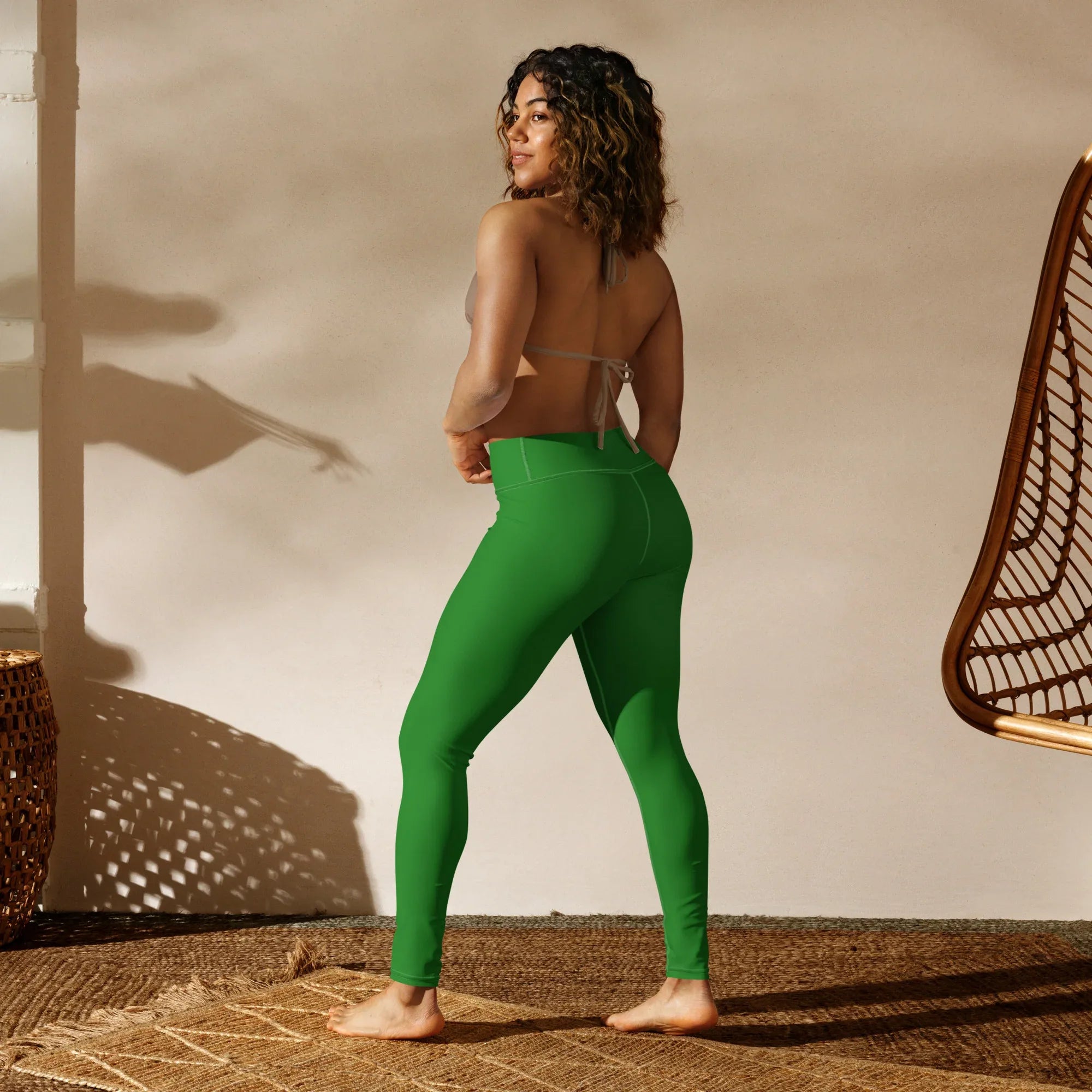 Yoga Leggings Leggings AwRans Clothing all-over-print-yoga-leggings-white-back-68773c8e53a78