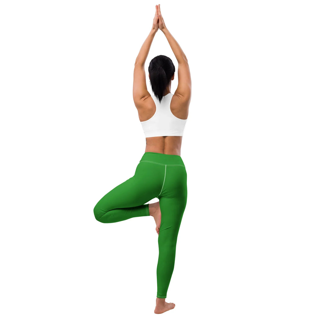 Yoga Leggings Leggings AwRans Clothing all-over-print-yoga-leggings-white-back-68773c8e54267