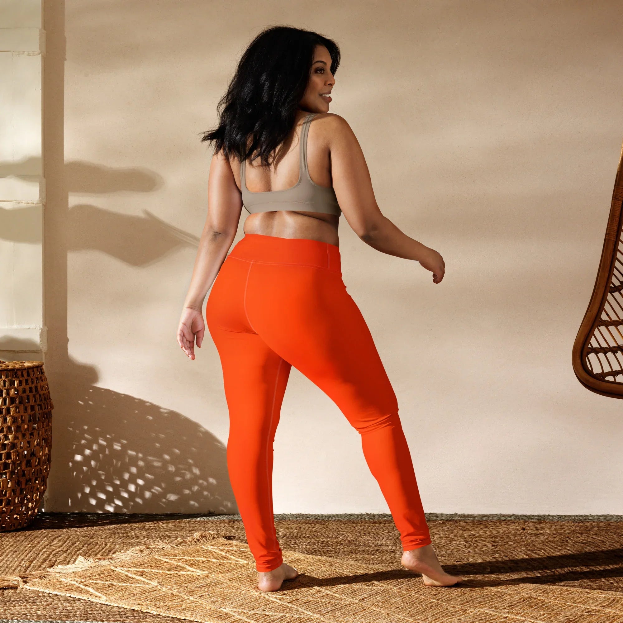 Yoga Leggings Leggings AwRans Clothing all-over-print-yoga-leggings-white-back-68773ccd13823