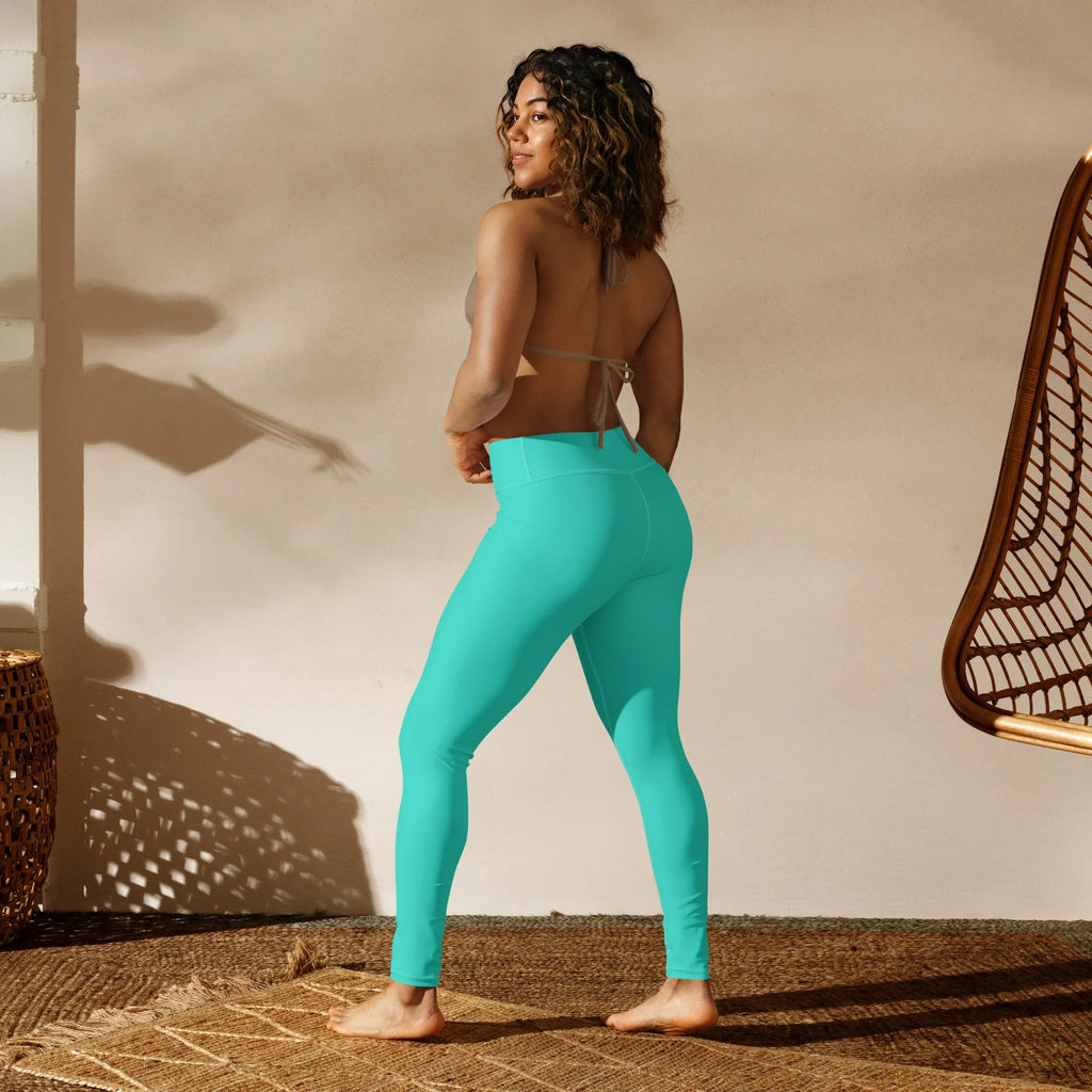 Yoga Leggings Leggings AwRans Clothing all-over-print-yoga-leggings-white-back-68773d0c5748e