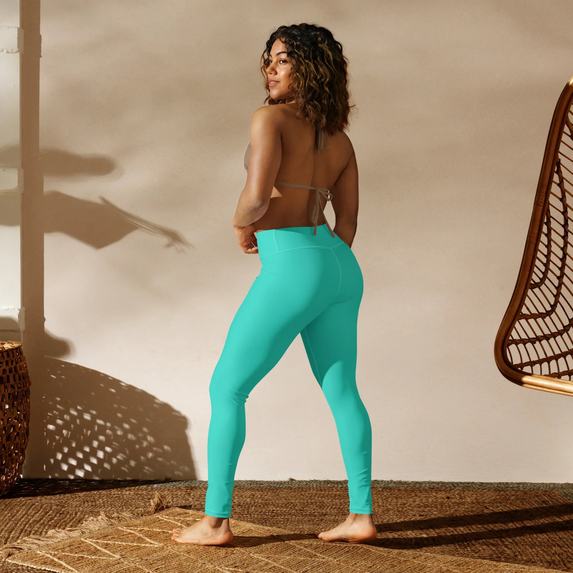Yoga Leggings Leggings AwRans Clothing all-over-print-yoga-leggings-white-back-68773d0c5748e