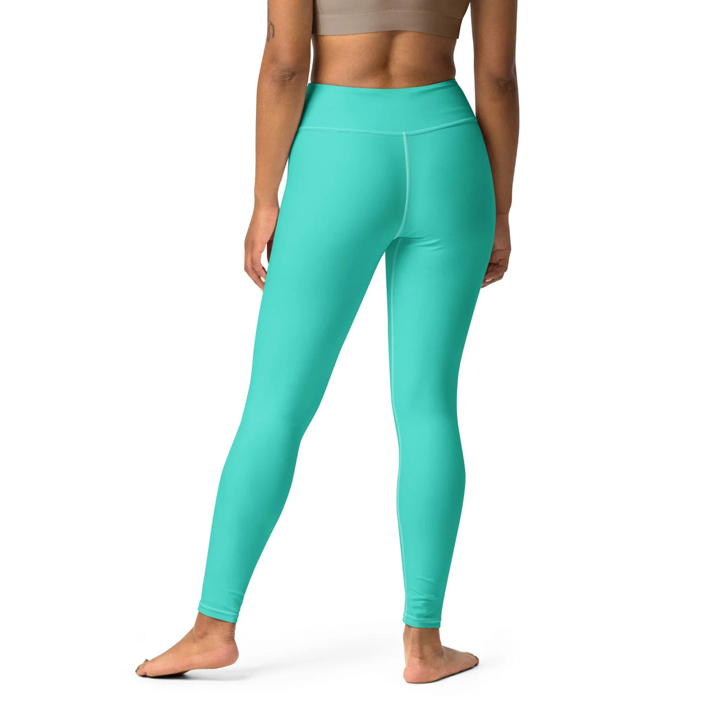 Yoga Leggings Leggings AwRans Clothing all-over-print-yoga-leggings-white-back-68773d0c582de
