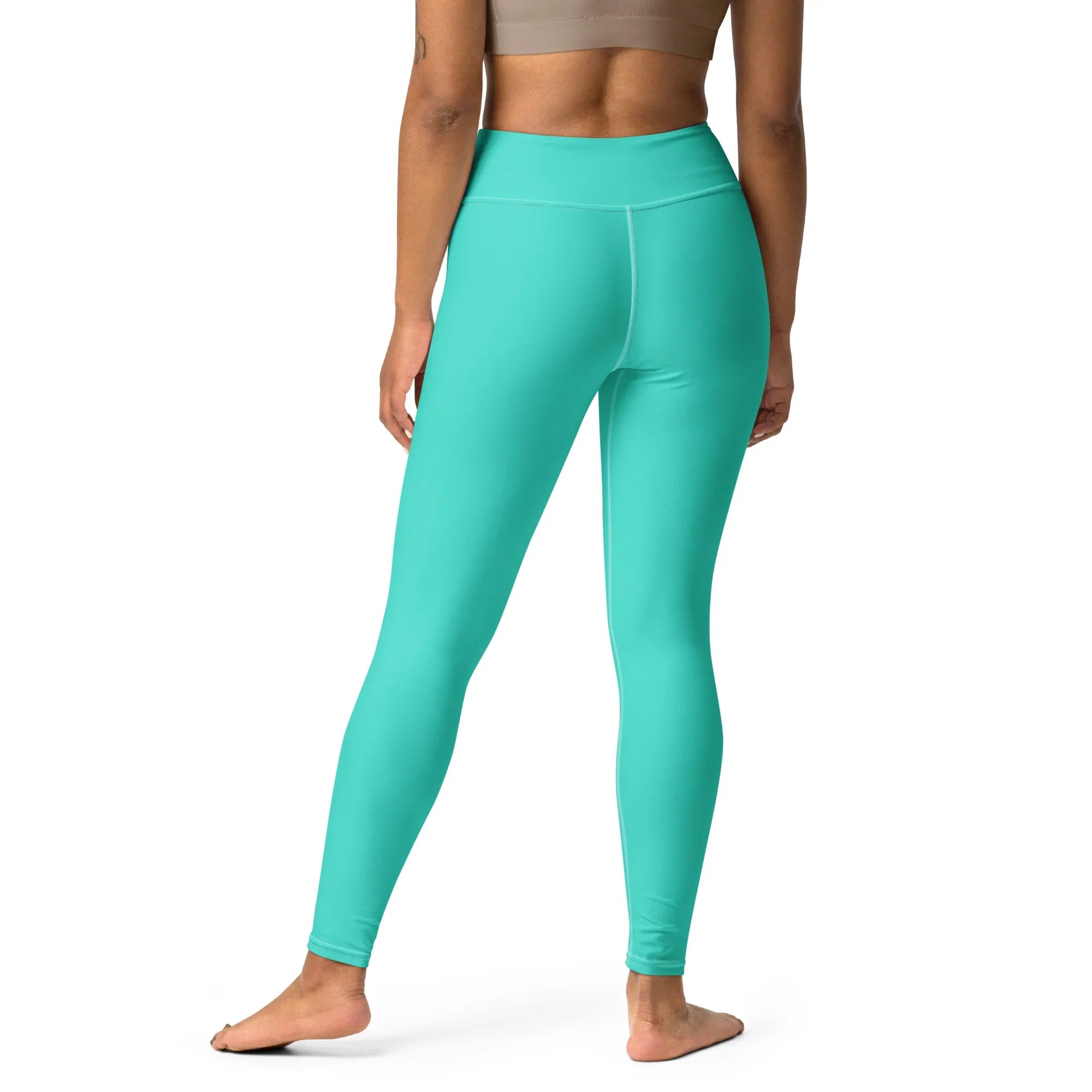 Yoga Leggings Leggings AwRans Clothing all-over-print-yoga-leggings-white-back-68773d0c582de