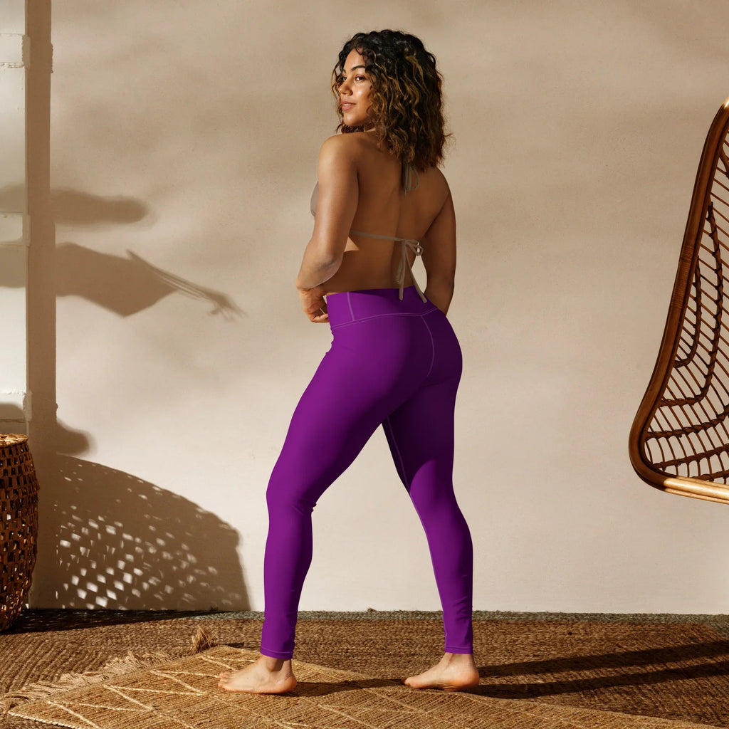 Yoga Leggings Leggings AwRans Clothing all-over-print-yoga-leggings-white-back-68773d4bc9f3d