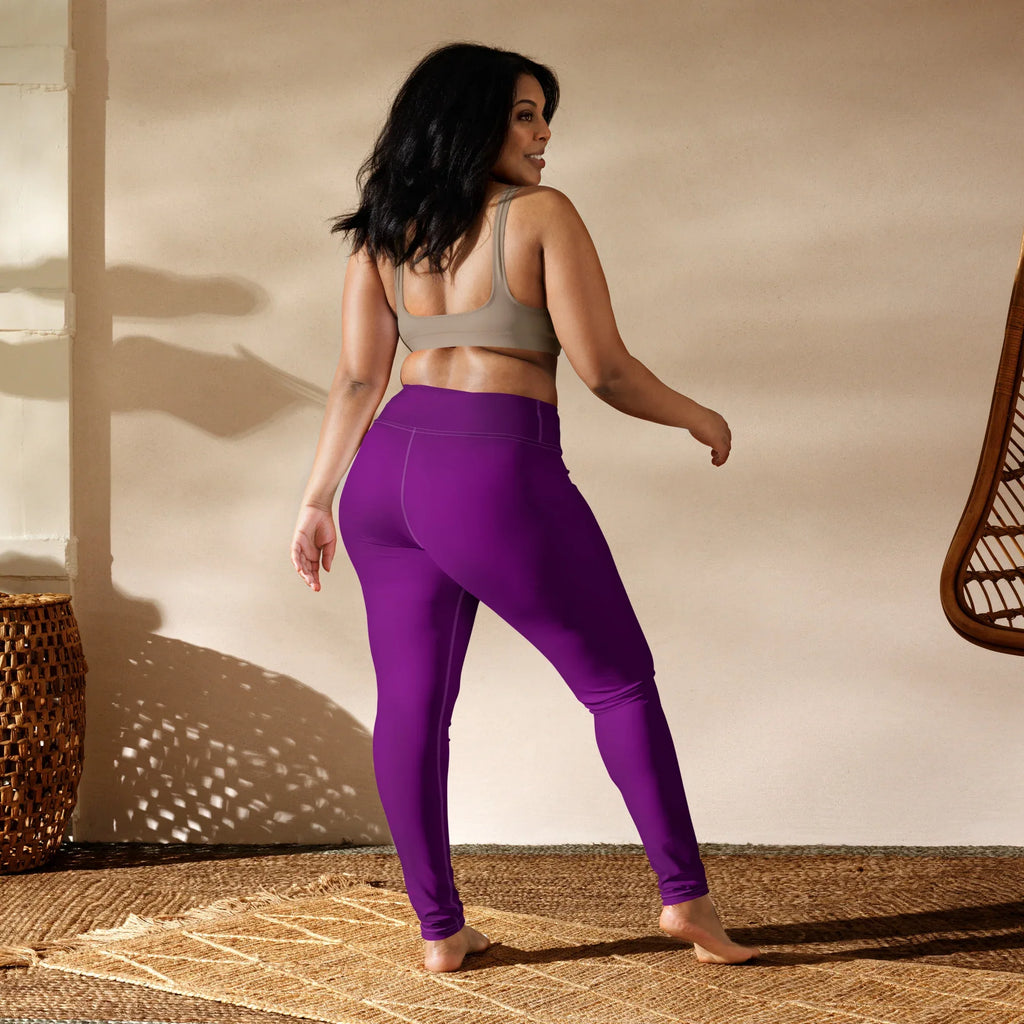 Yoga Leggings Leggings AwRans Clothing all-over-print-yoga-leggings-white-back-68773d4bca33c
