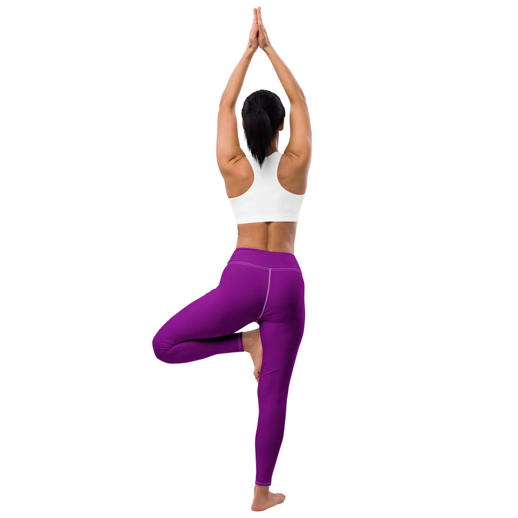 Yoga Leggings Leggings AwRans Clothing all-over-print-yoga-leggings-white-back-68773d4bca72c
