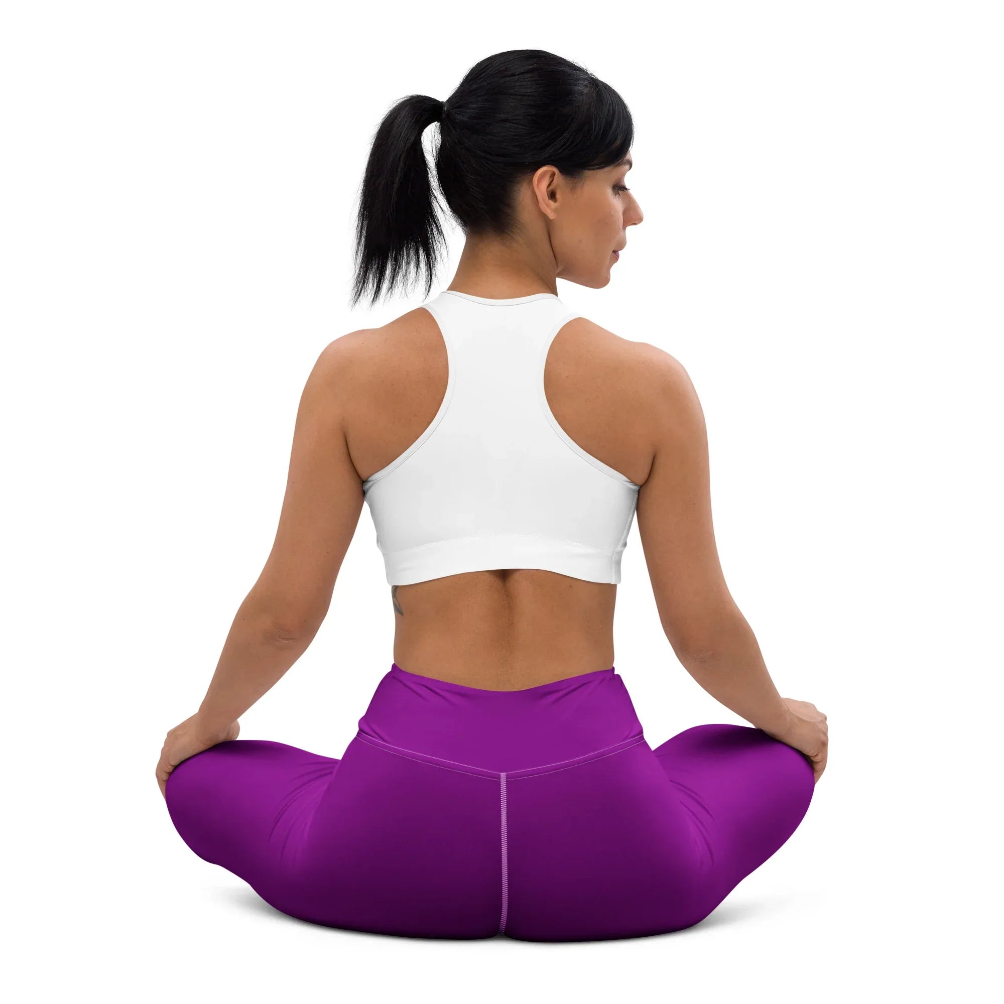 Yoga Leggings Leggings AwRans Clothing all-over-print-yoga-leggings-white-back-68773d4bca925