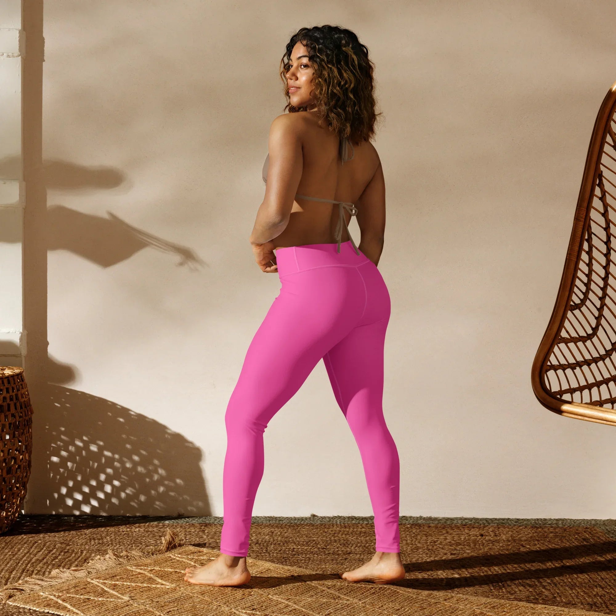 Yoga Leggings Leggings AwRans Clothing all-over-print-yoga-leggings-white-back-68773d8be29e6