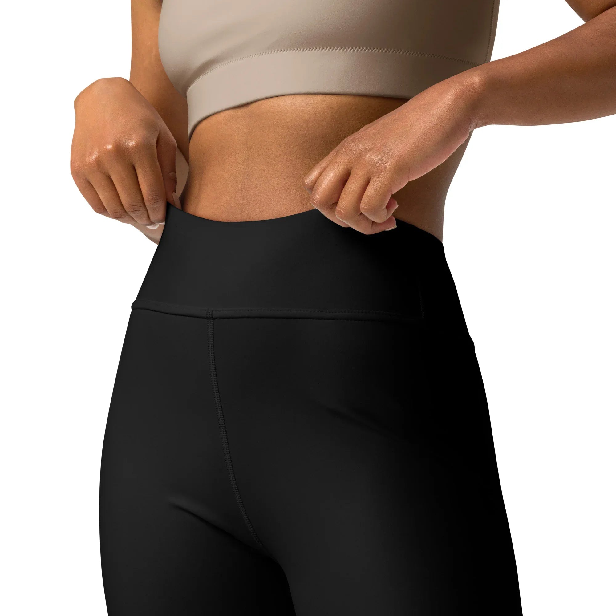 Yoga Leggings Leggings AwRans Clothing all-over-print-yoga-leggings-white-front-2-687737e6f0a17