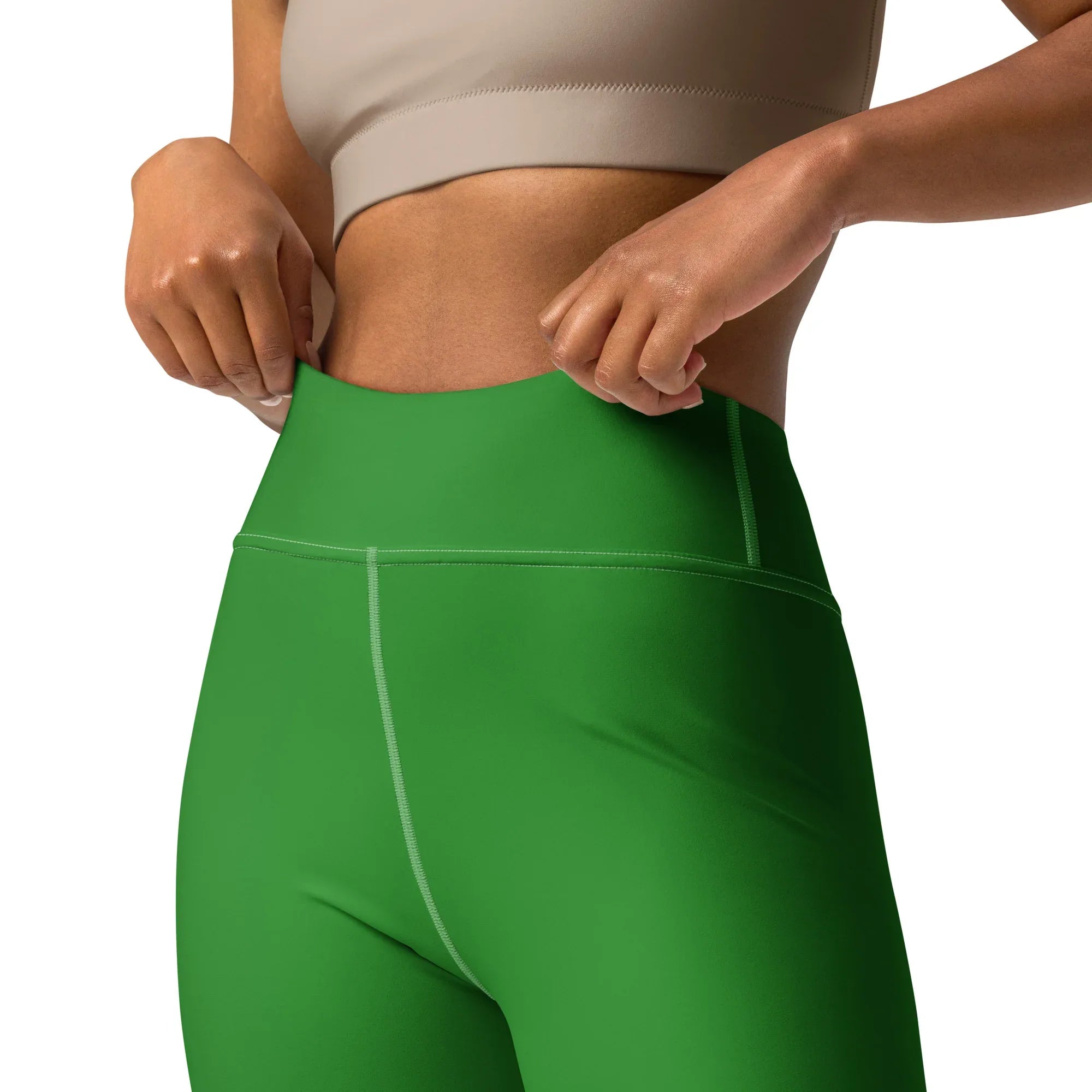 Yoga Leggings Leggings AwRans Clothing all-over-print-yoga-leggings-white-front-2-68773c8e535ce