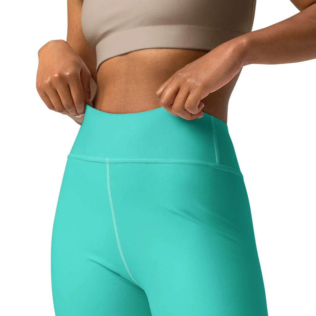 Yoga Leggings Leggings AwRans Clothing all-over-print-yoga-leggings-white-front-2-68773d0c5721c