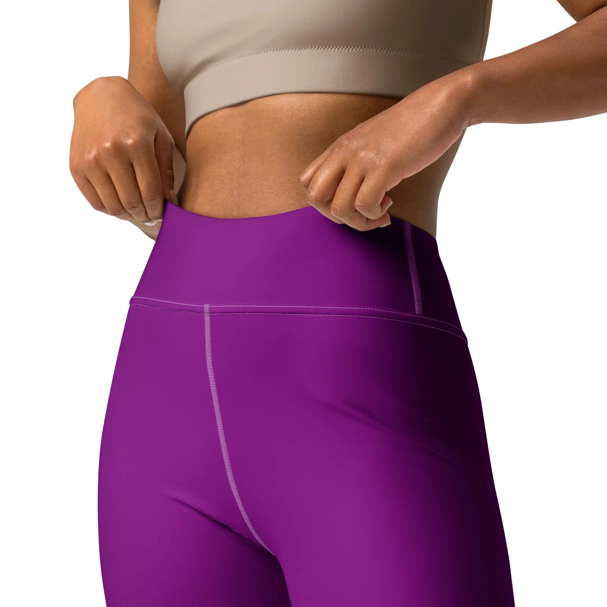 Yoga Leggings Leggings AwRans Clothing all-over-print-yoga-leggings-white-front-2-68773d4bc9ace