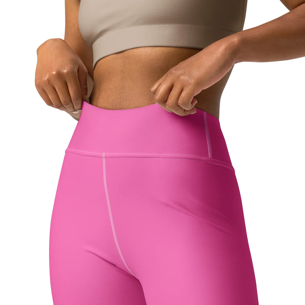 Yoga Leggings Leggings AwRans Clothing all-over-print-yoga-leggings-white-front-2-68773d8be2788