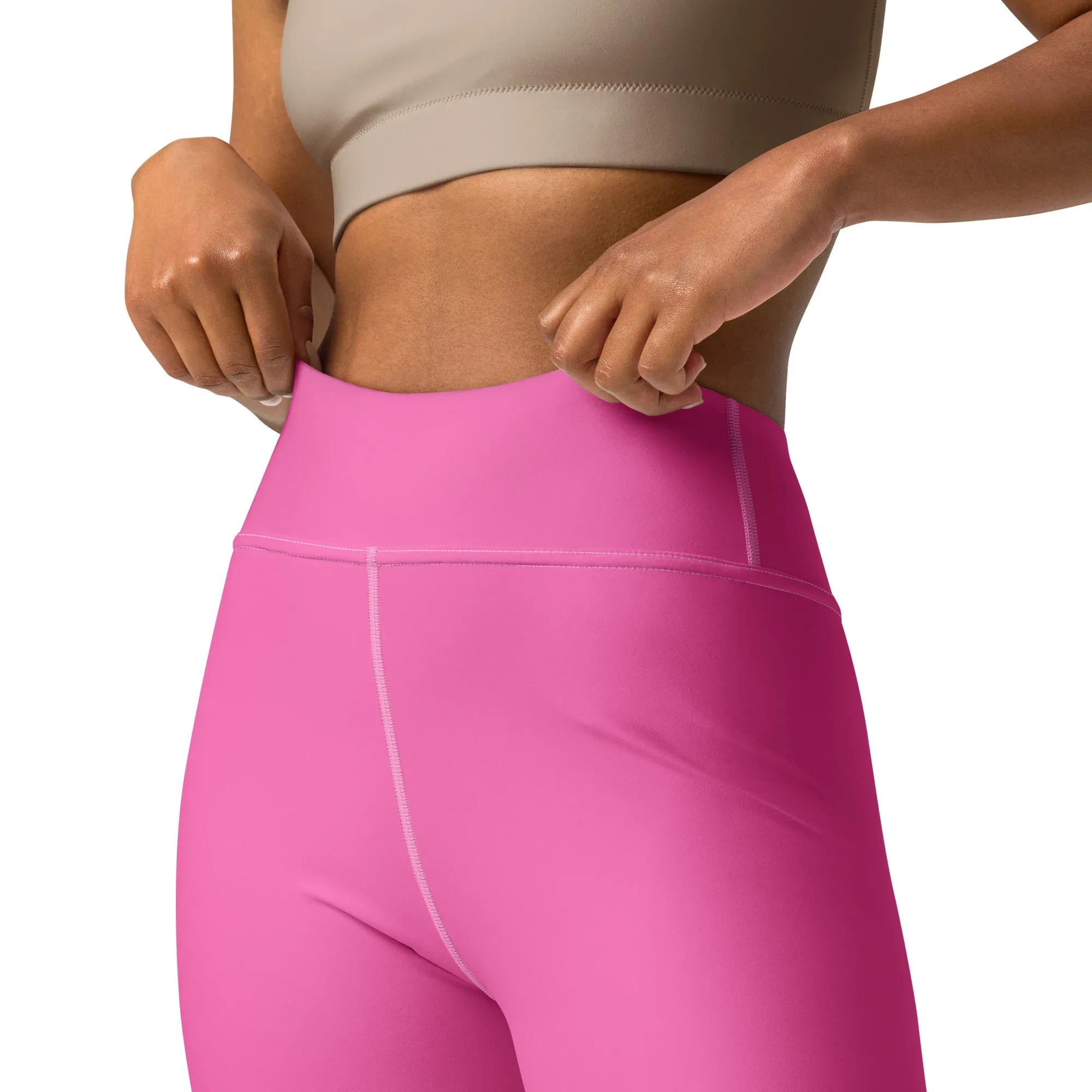 Yoga Leggings Leggings AwRans Clothing all-over-print-yoga-leggings-white-front-2-68773d8be2788