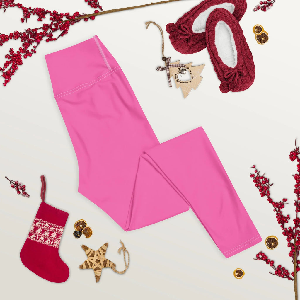 Yoga Leggings Leggings AwRans Clothing all-over-print-yoga-leggings-white-front-2-68773d8be4733