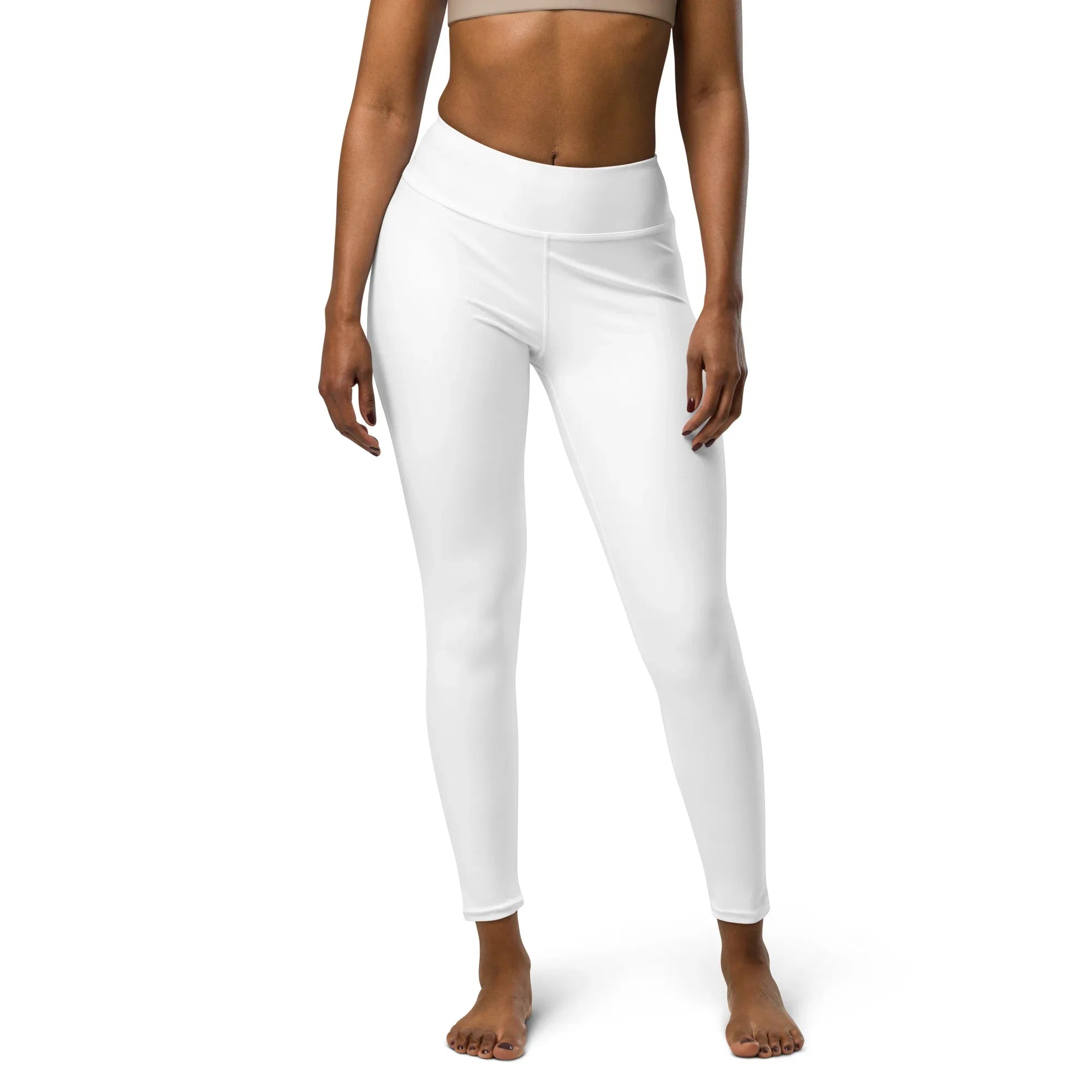 Yoga Leggings Leggings AwRans Clothing all-over-print-yoga-leggings-white-front-687737a397bba