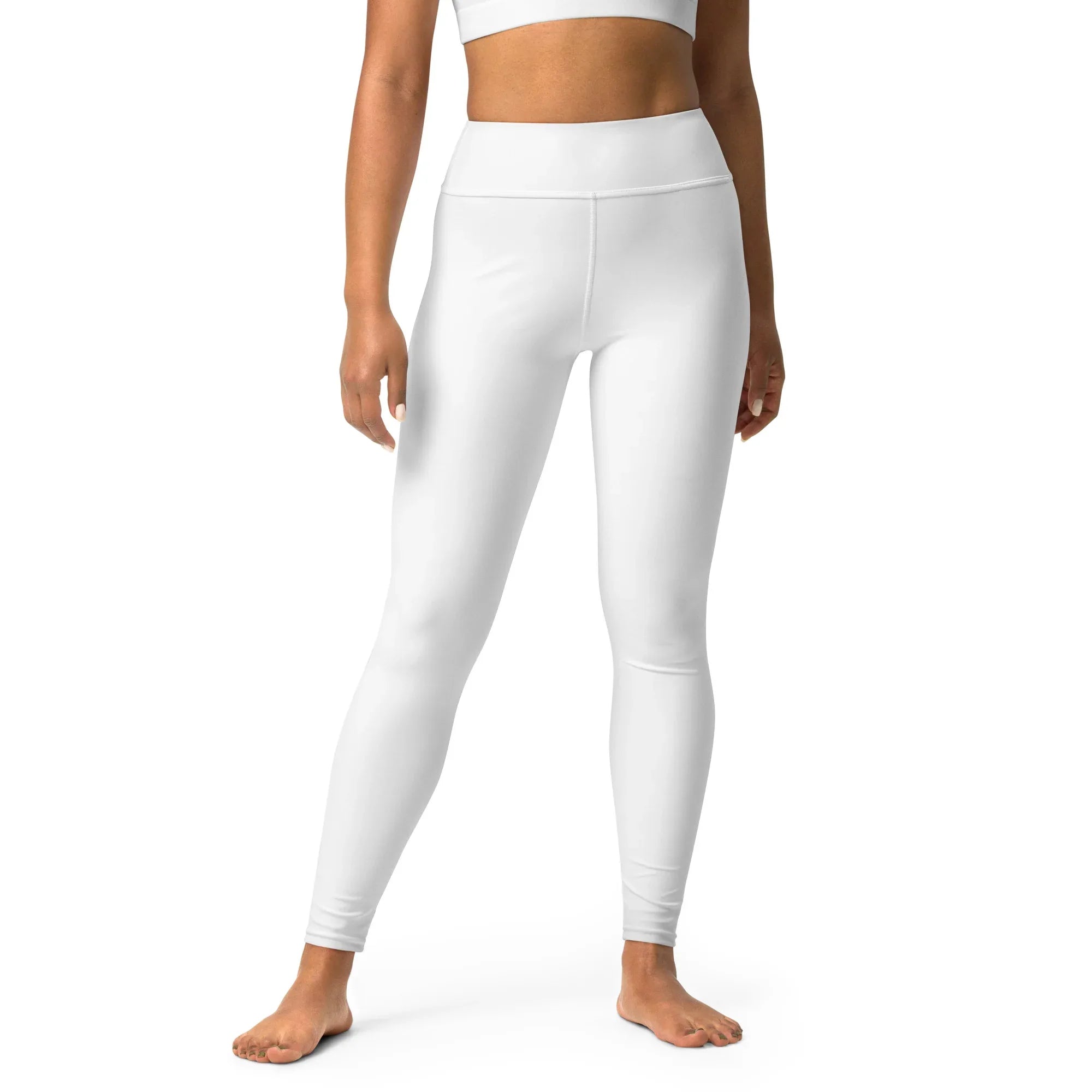 Yoga Leggings Leggings AwRans Clothing all-over-print-yoga-leggings-white-front-687737a397d65