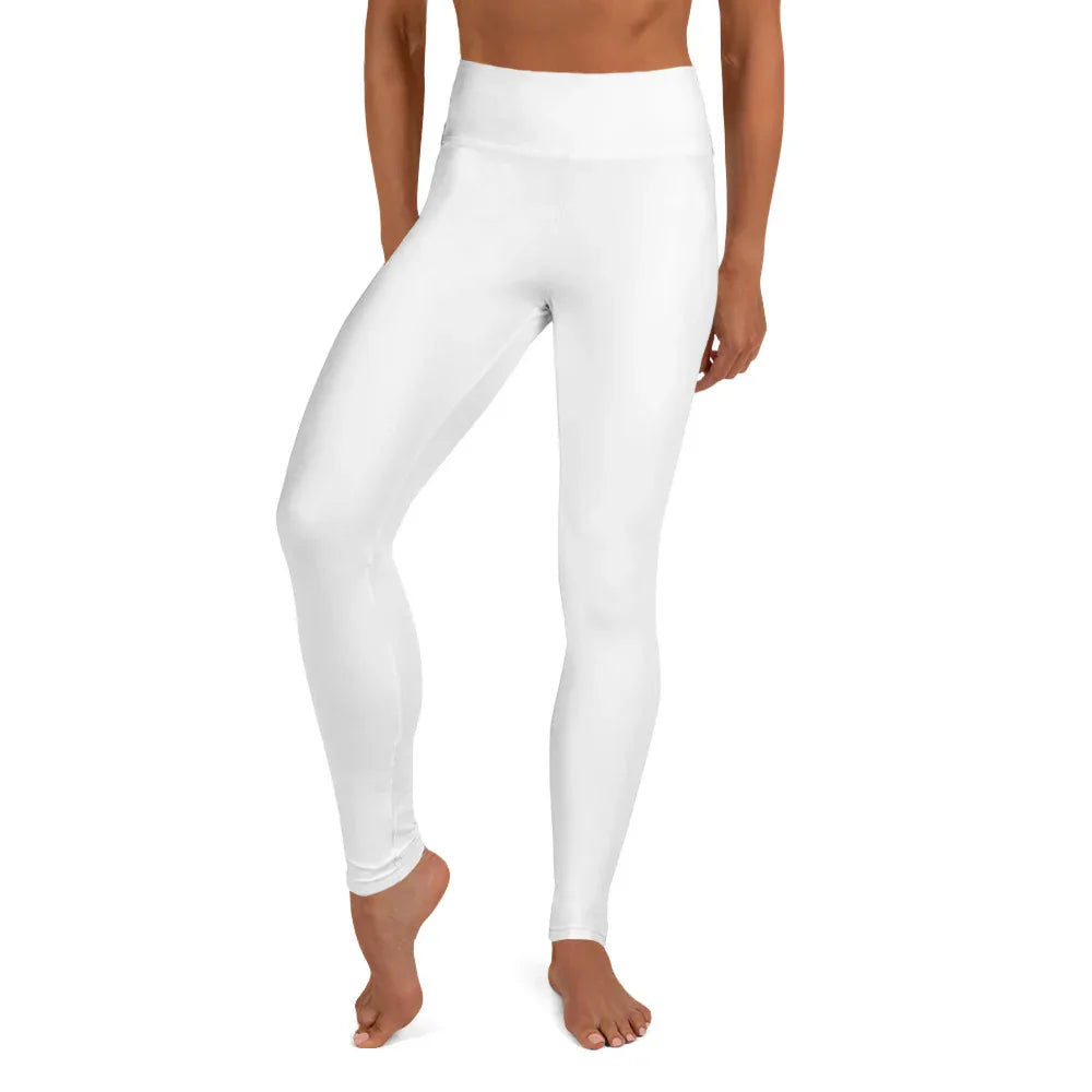 Yoga Leggings Leggings AwRans Clothing all-over-print-yoga-leggings-white-front-687737a3992b0
