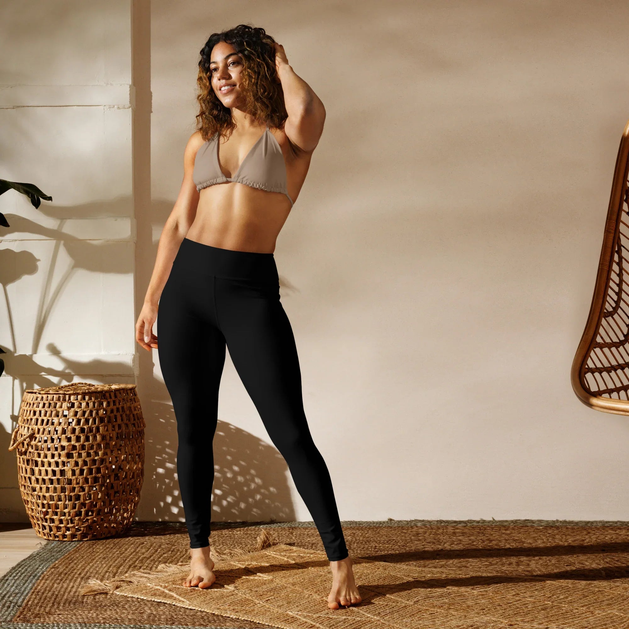 Yoga Leggings Leggings AwRans Clothing all-over-print-yoga-leggings-white-front-687737e6f1ee1