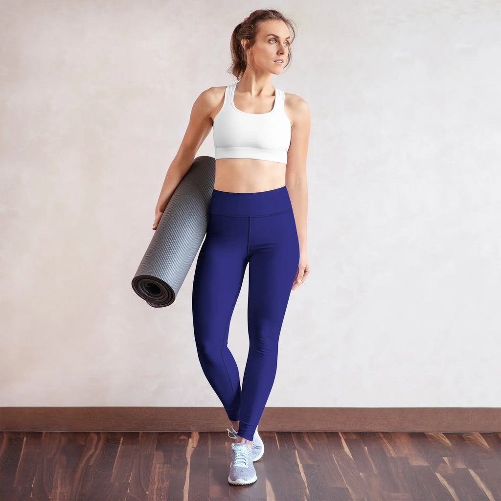 Yoga Leggings Leggings AwRans Clothing all-over-print-yoga-leggings-white-front-687738a239f02
