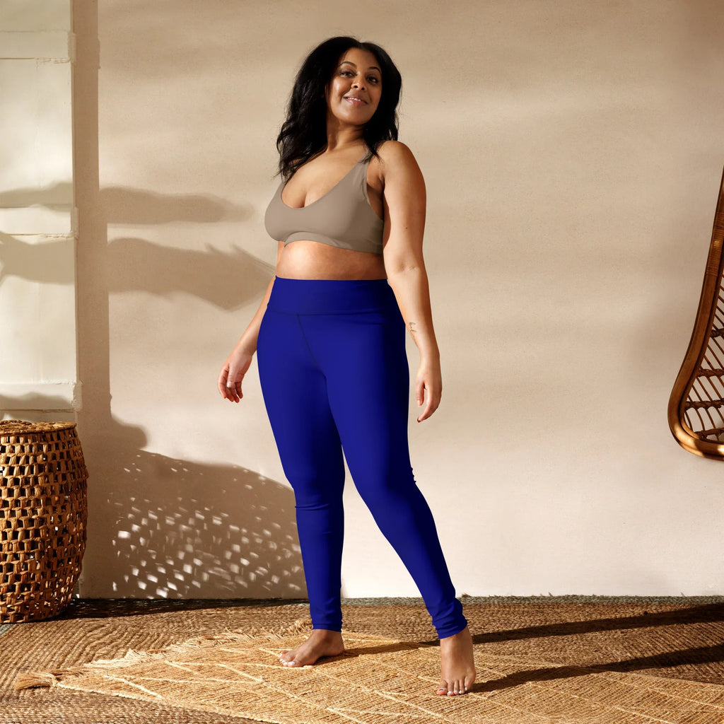 Yoga Leggings Leggings AwRans Clothing all-over-print-yoga-leggings-white-front-687739e82d309
