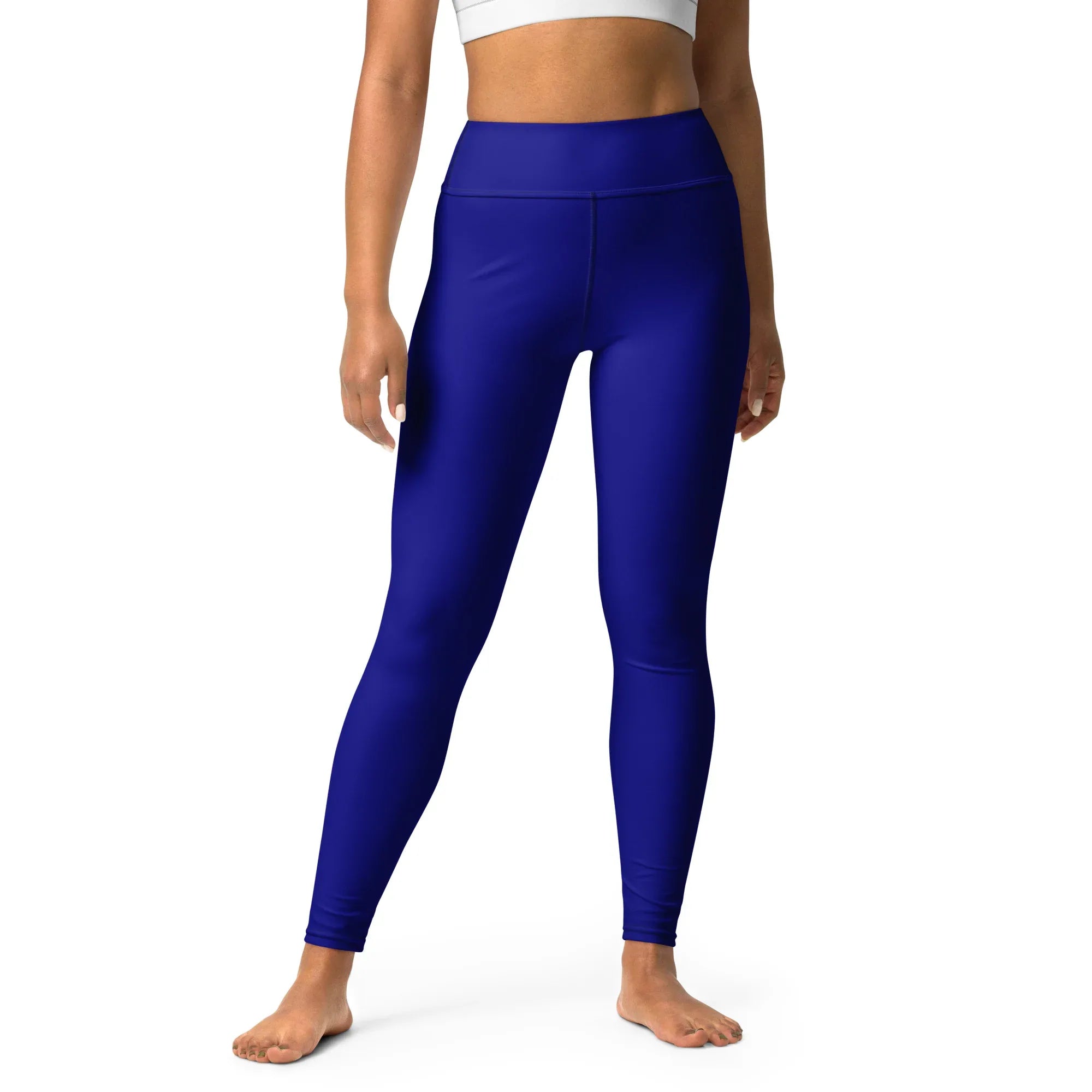 Yoga Leggings Leggings AwRans Clothing all-over-print-yoga-leggings-white-front-687739e82e177