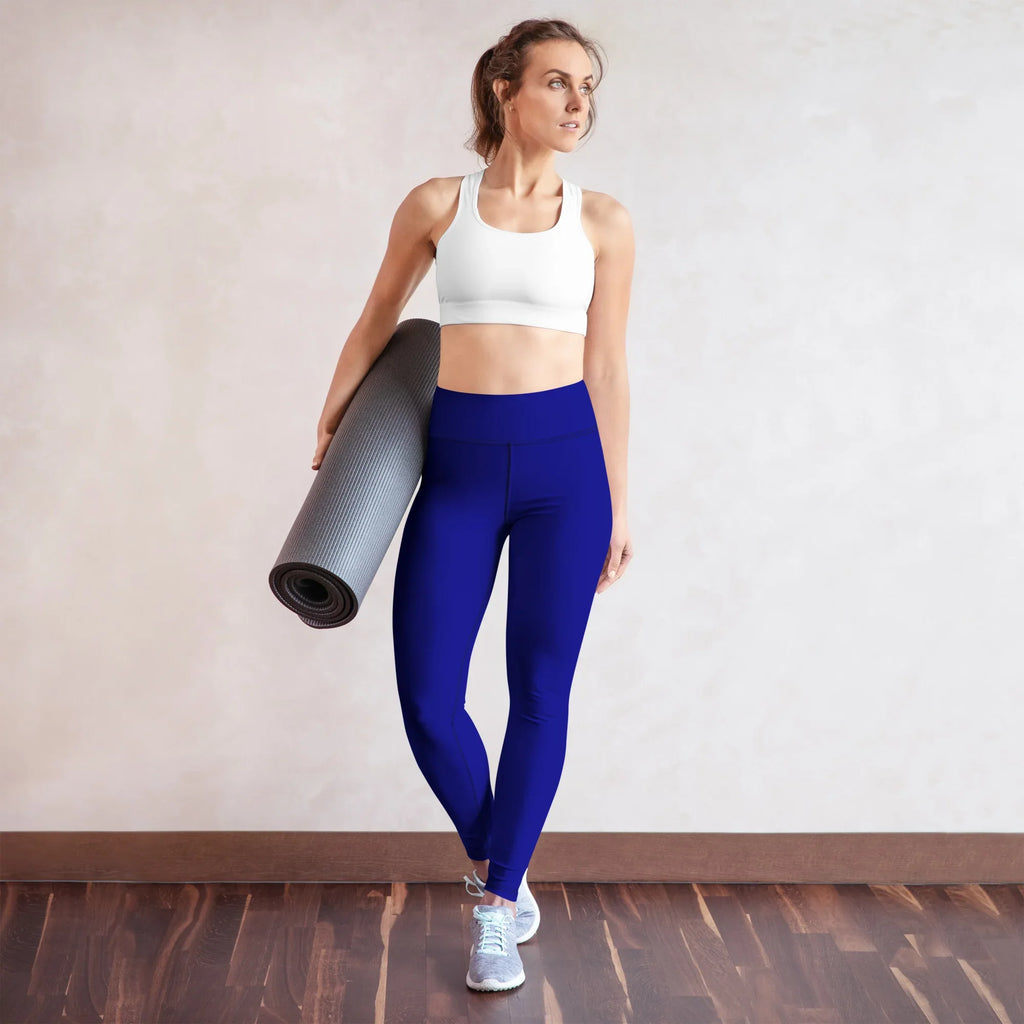 Yoga Leggings Leggings AwRans Clothing all-over-print-yoga-leggings-white-front-687739e82f536