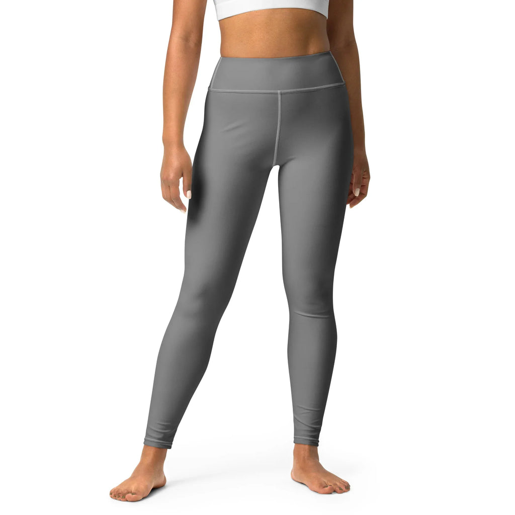 Yoga Leggings Leggings AwRans Clothing all-over-print-yoga-leggings-white-front-68773b935550e