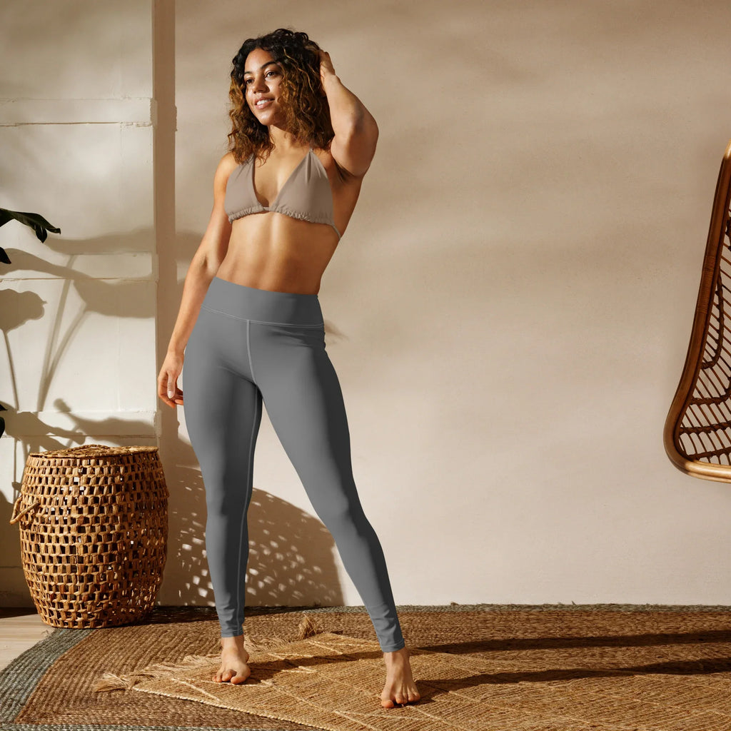 Yoga Leggings Leggings AwRans Clothing all-over-print-yoga-leggings-white-front-68773b93555e7