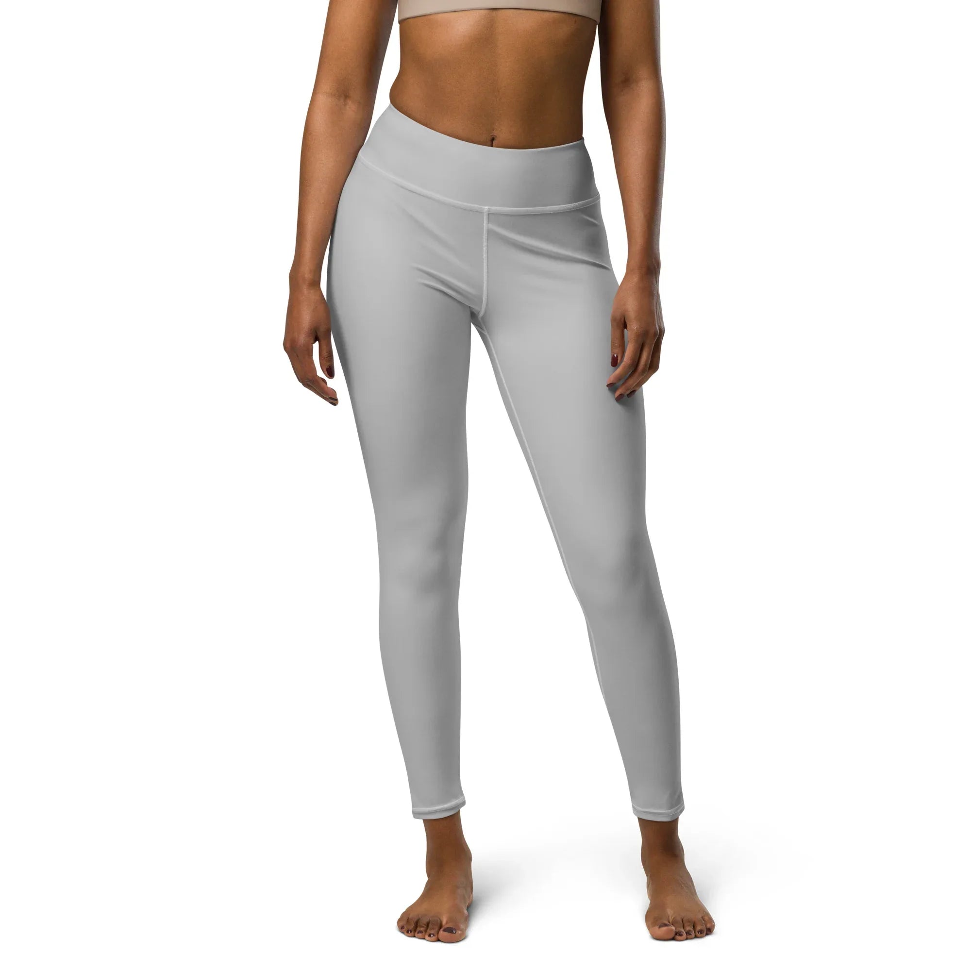 Yoga Leggings Leggings AwRans Clothing all-over-print-yoga-leggings-white-front-68773bd3ad39d