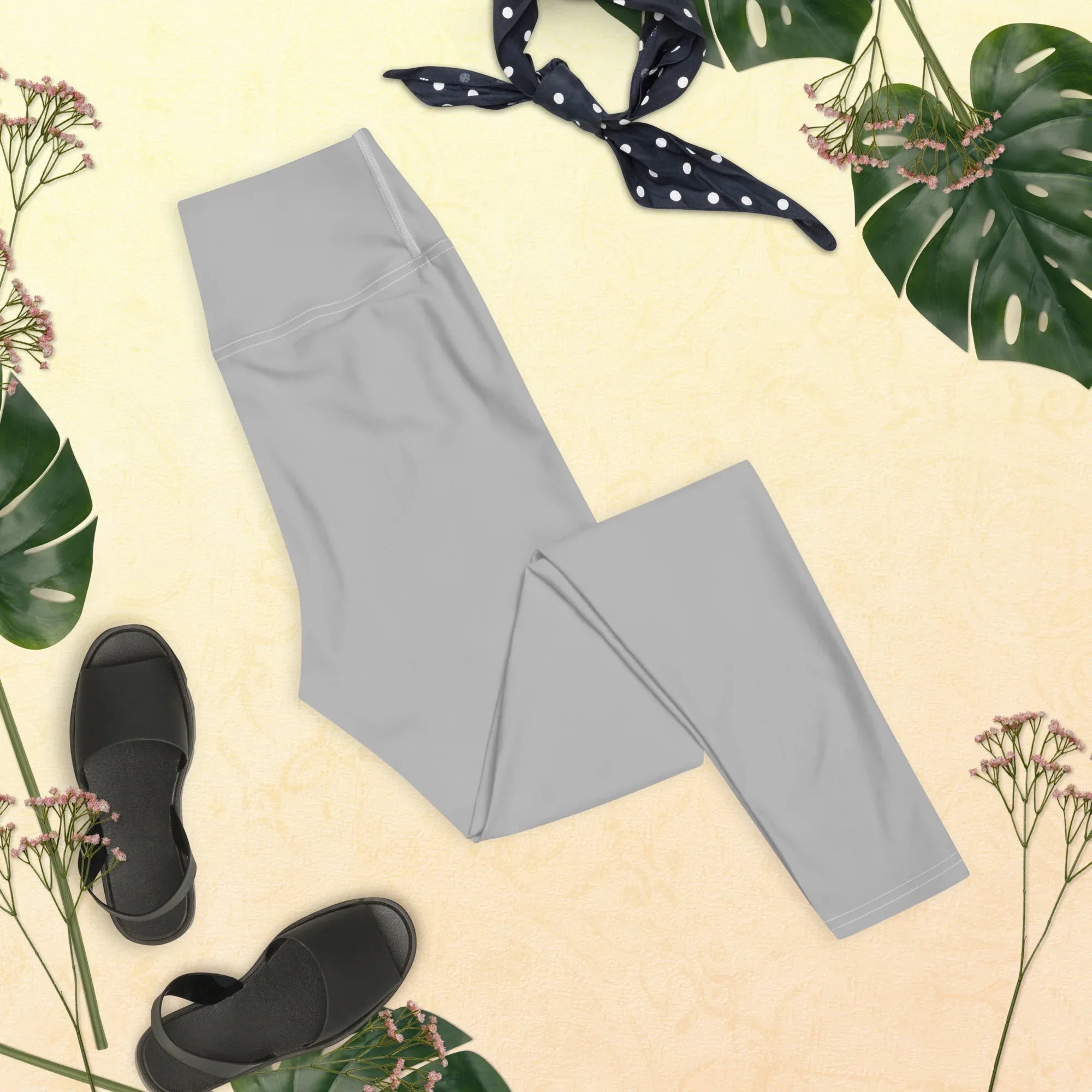 Yoga Leggings Leggings AwRans Clothing all-over-print-yoga-leggings-white-front-68773bd3ae2a3