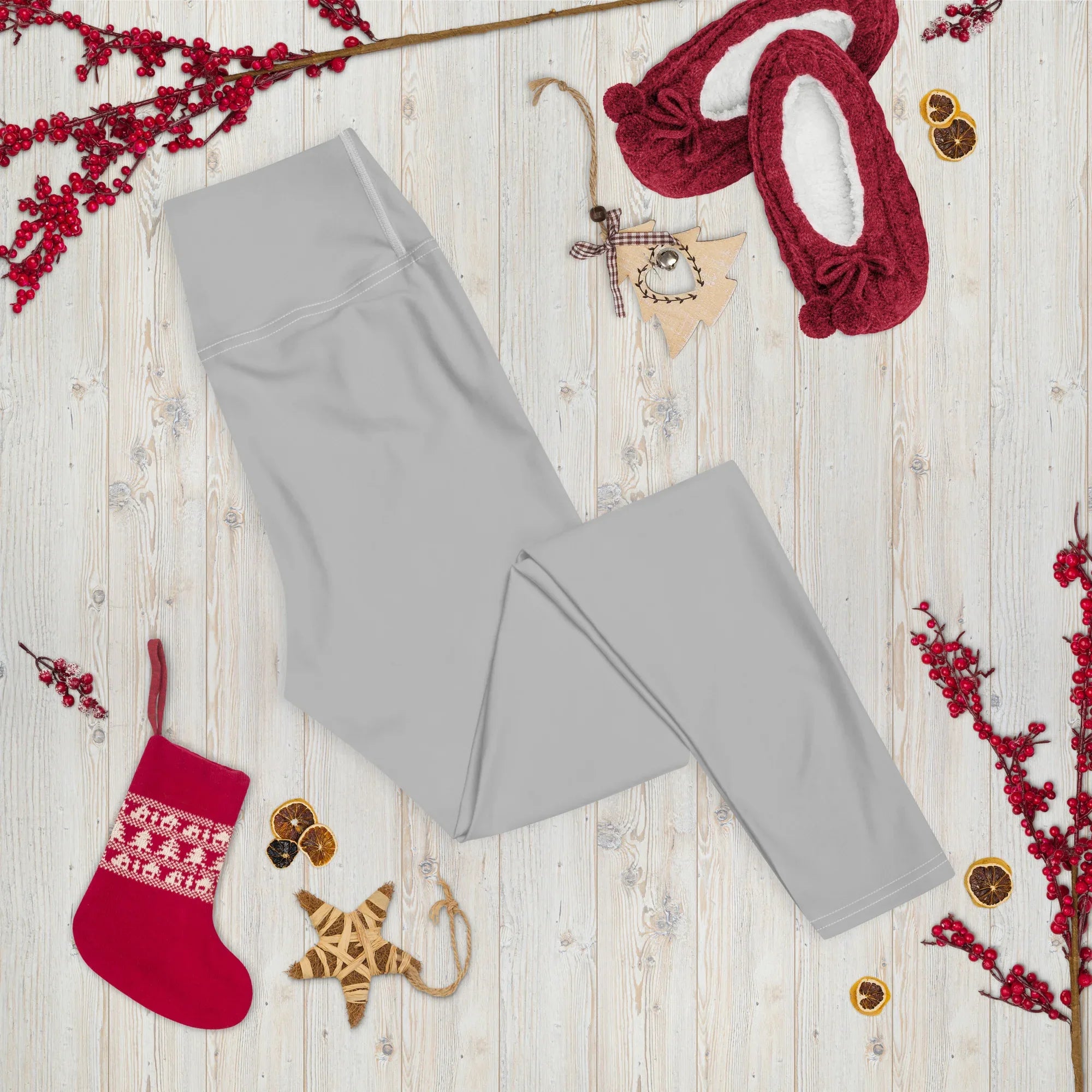 Yoga Leggings Leggings AwRans Clothing all-over-print-yoga-leggings-white-front-68773bd3ae427