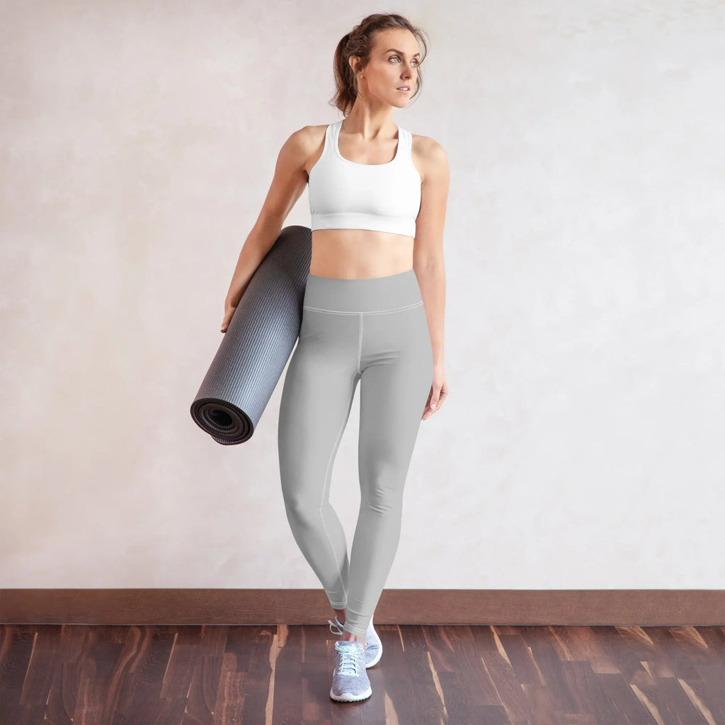 Yoga Leggings Leggings AwRans Clothing all-over-print-yoga-leggings-white-front-68773bd3ae86c