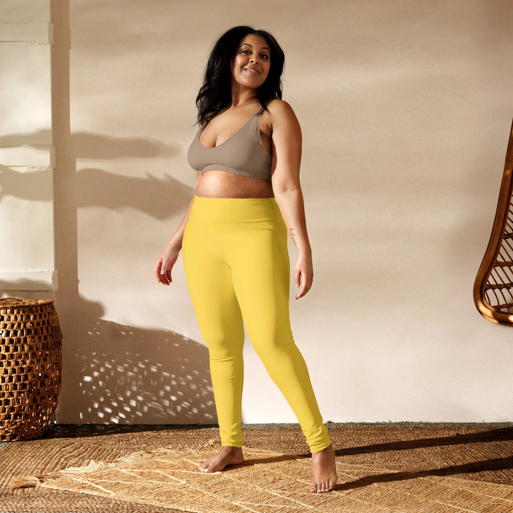 Yoga Leggings Leggings AwRans Clothing all-over-print-yoga-leggings-white-front-68773c111ac45
