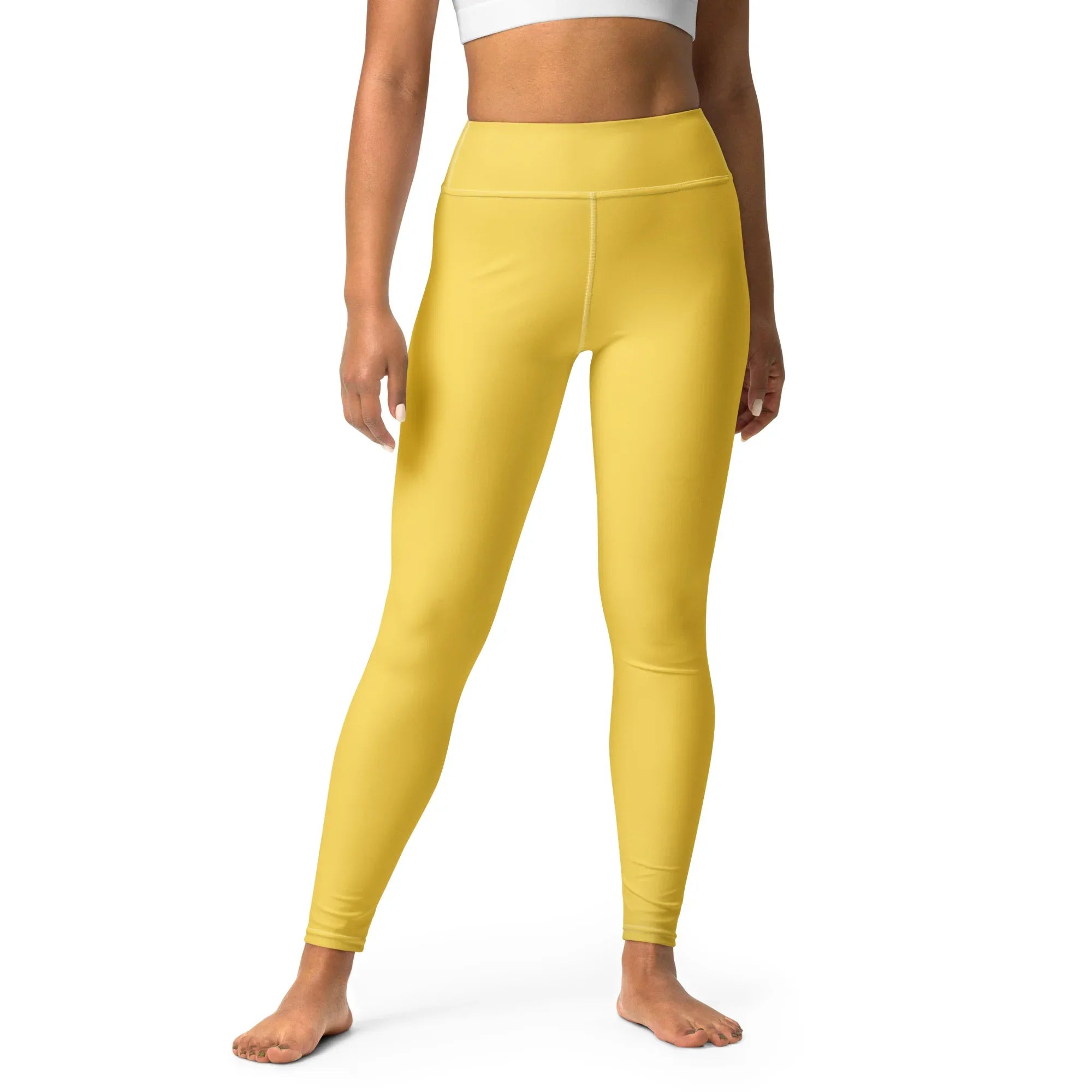 Yoga Leggings Leggings AwRans Clothing all-over-print-yoga-leggings-white-front-68773c111ba77