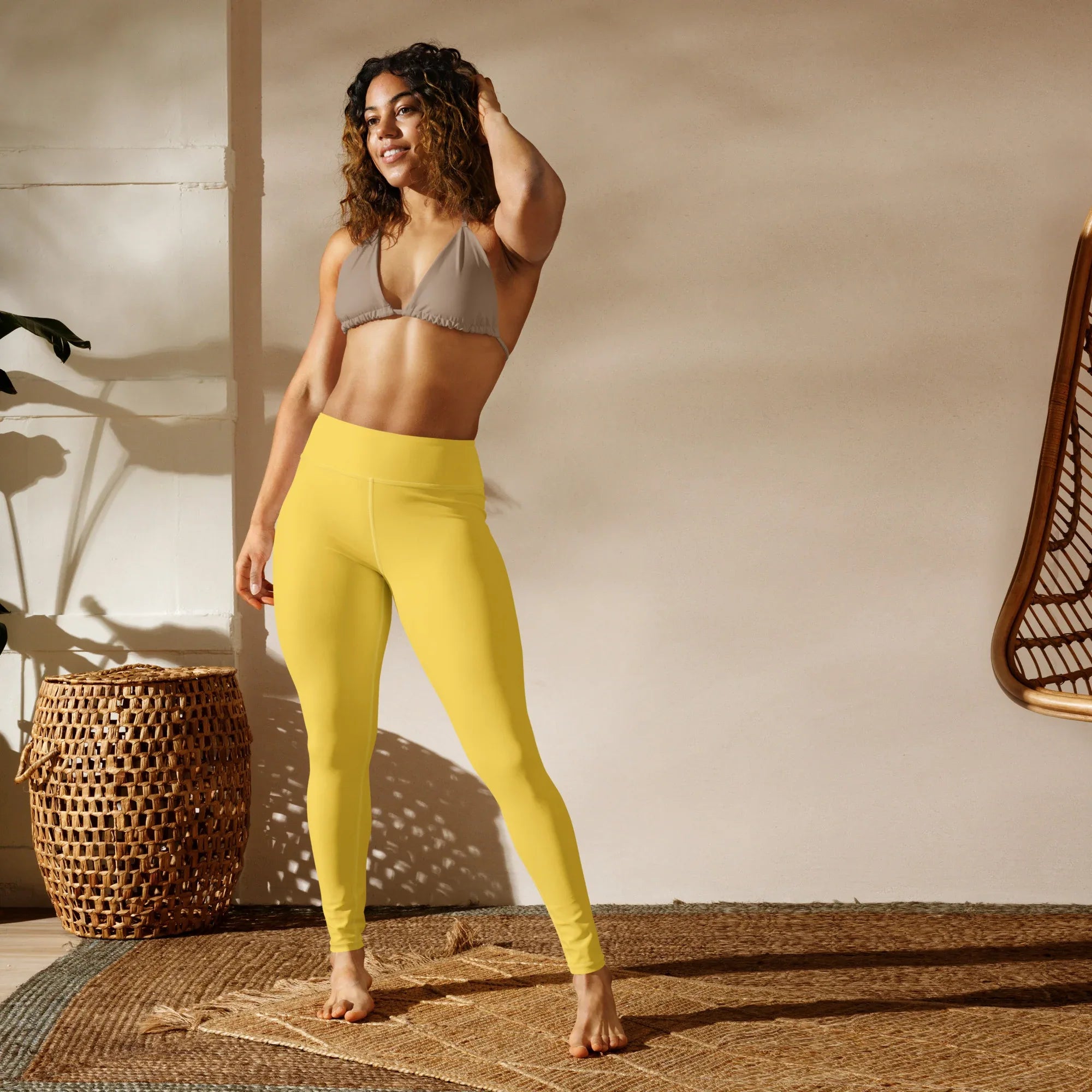 Yoga Leggings Leggings AwRans Clothing all-over-print-yoga-leggings-white-front-68773c111bb4a