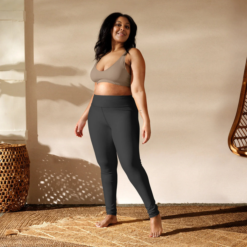 Yoga Leggings Leggings AwRans Clothing all-over-print-yoga-leggings-white-front-68773c4f72a0a