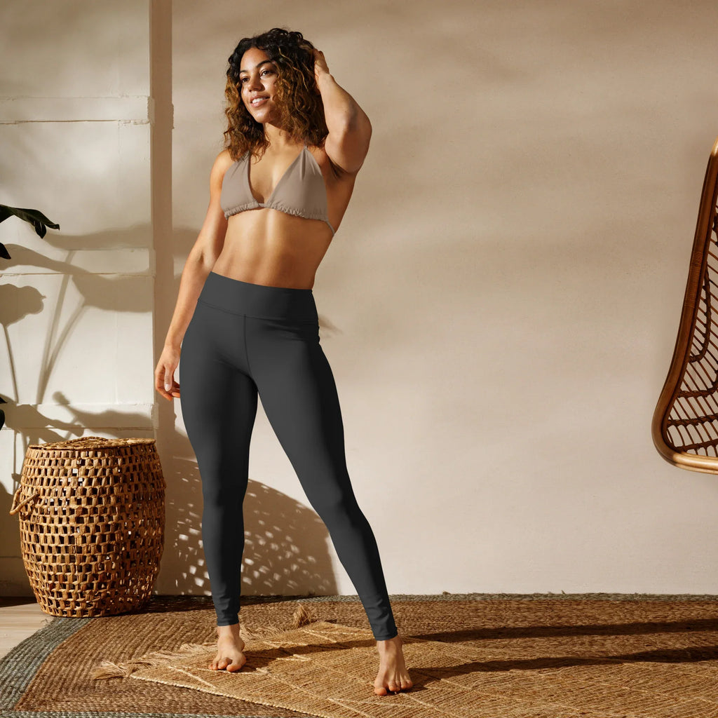 Yoga Leggings Leggings AwRans Clothing all-over-print-yoga-leggings-white-front-68773c4f738fe
