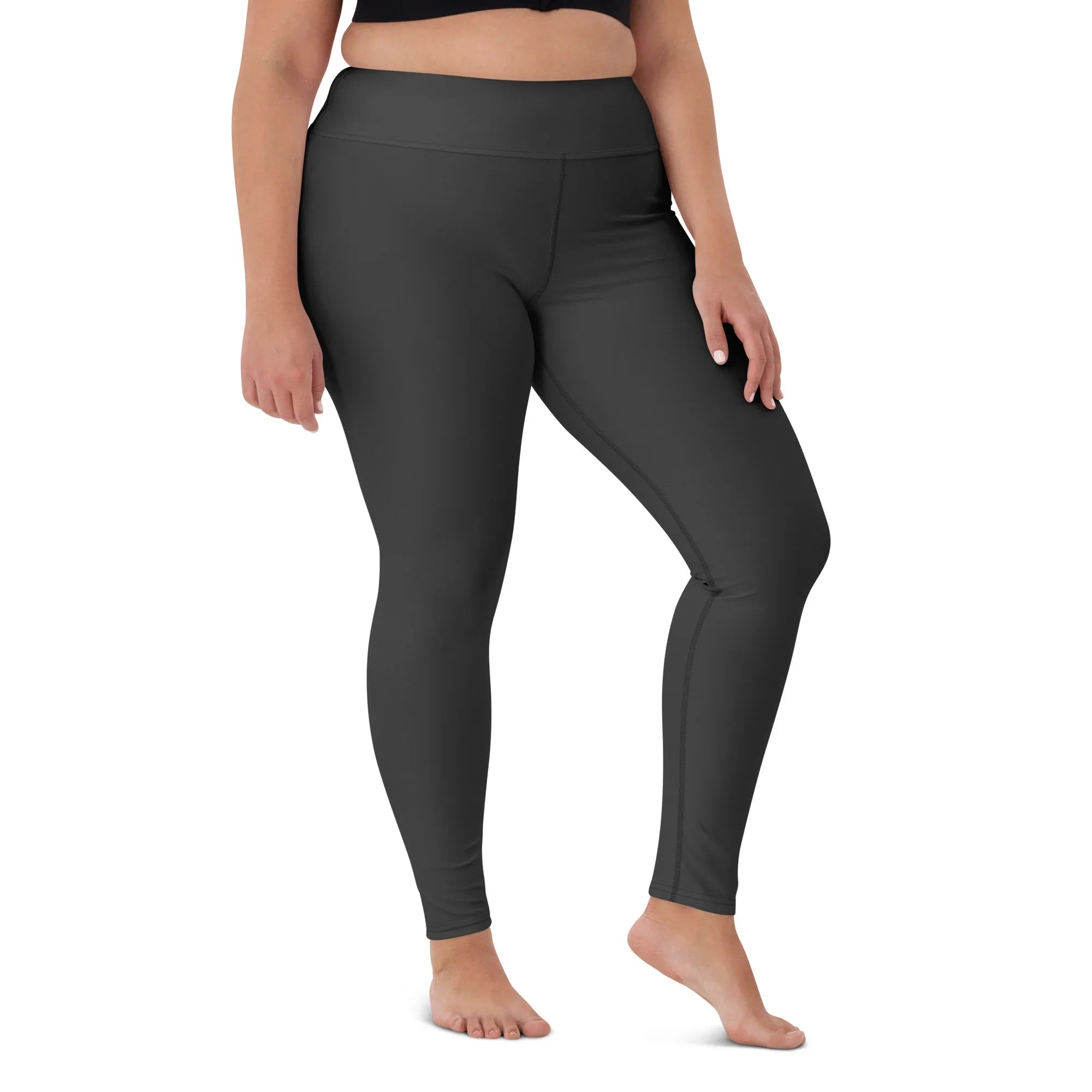 Yoga Leggings Leggings AwRans Clothing all-over-print-yoga-leggings-white-front-68773c4f74005