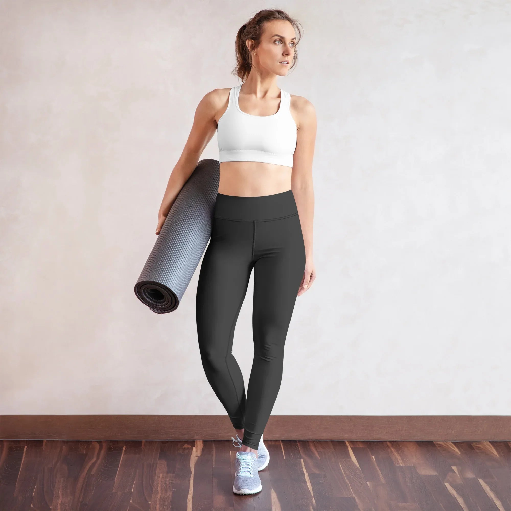 Yoga Leggings Leggings AwRans Clothing all-over-print-yoga-leggings-white-front-68773c4f74d8d