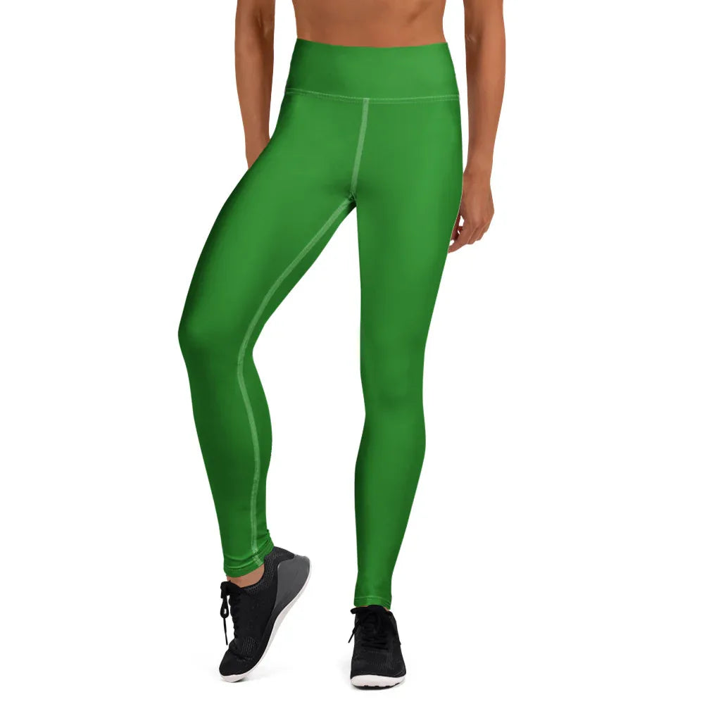 Yoga Leggings XL Leggings AwRans Clothing all-over-print-yoga-leggings-white-front-68773c8e5275f