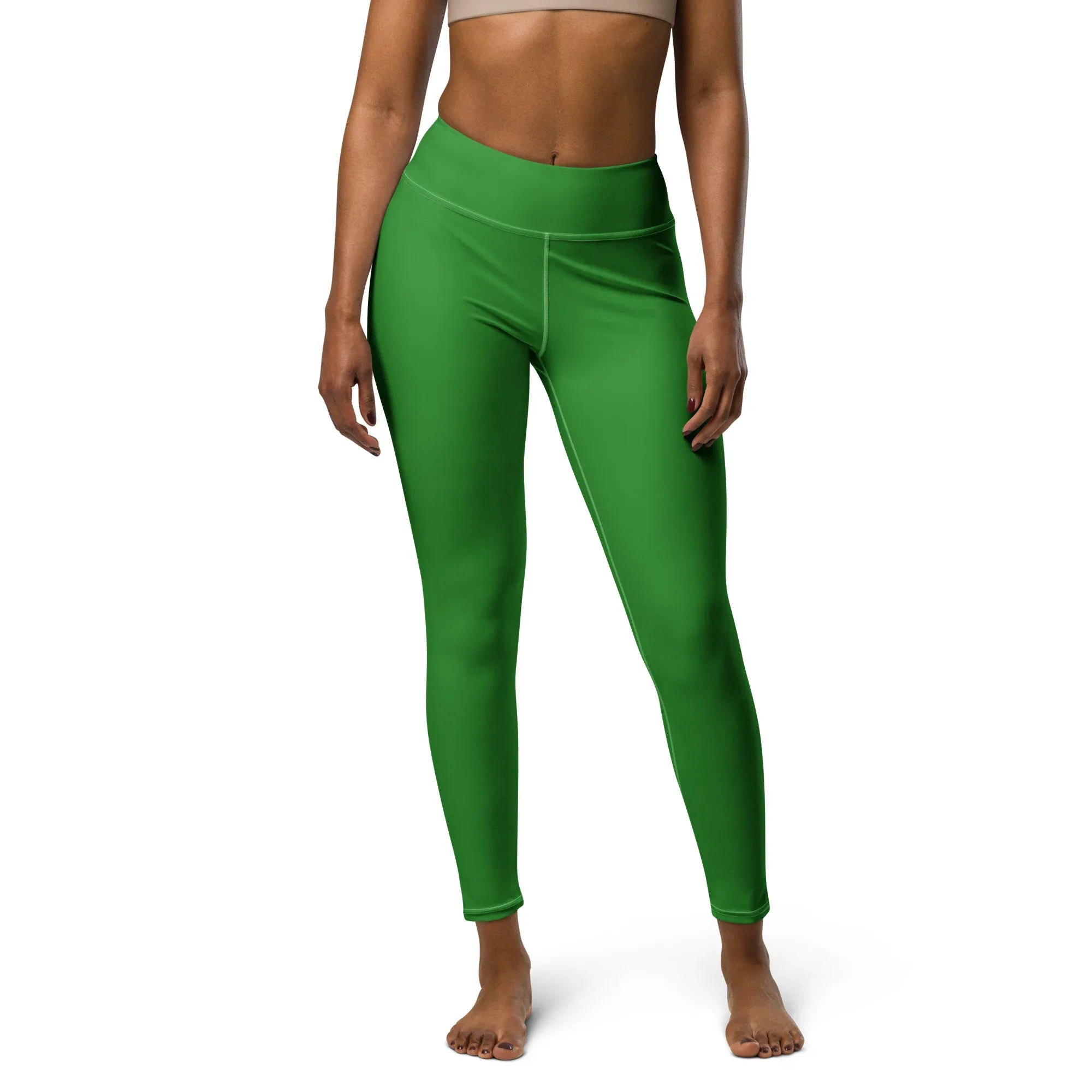 Yoga Leggings Leggings AwRans Clothing all-over-print-yoga-leggings-white-front-68773c8e55510