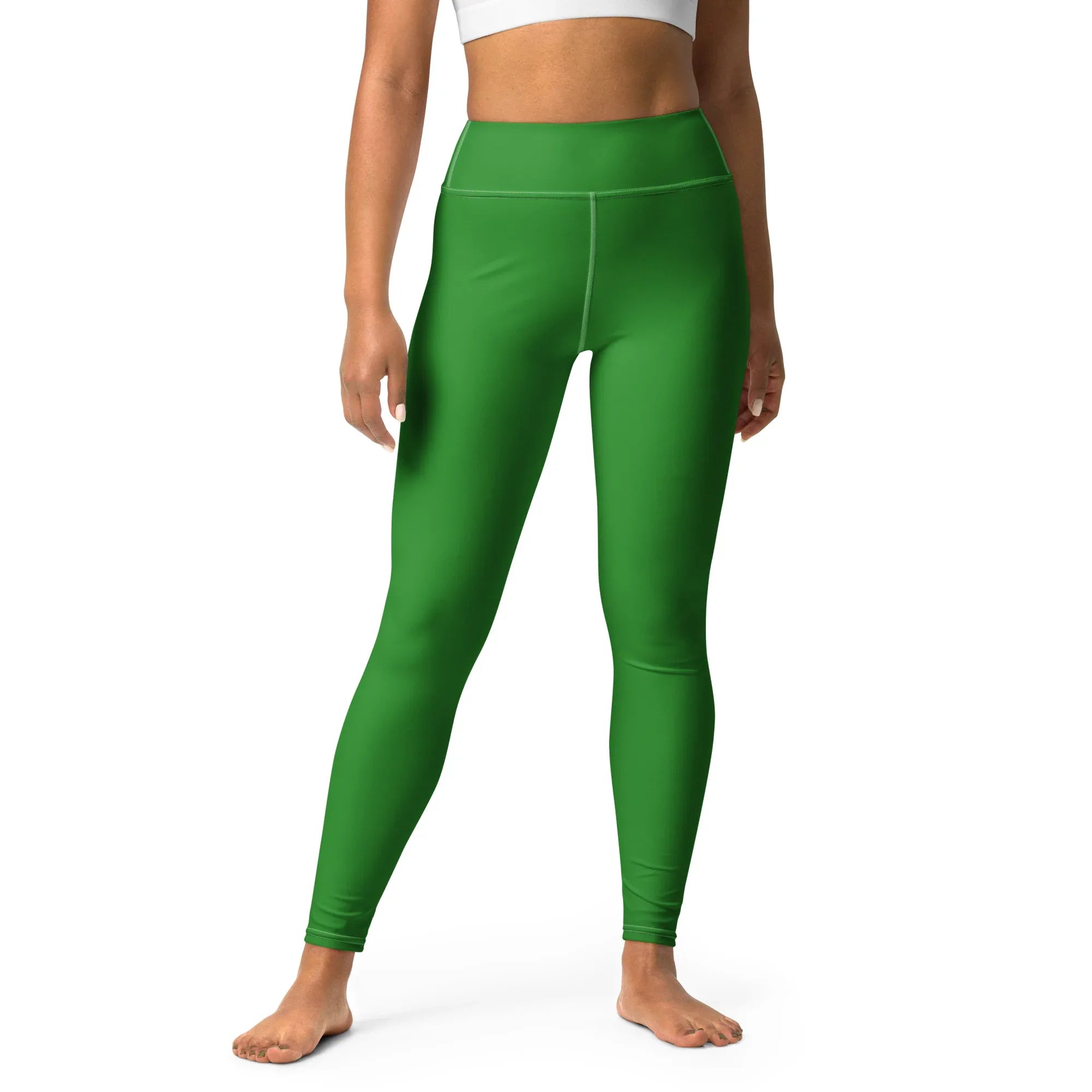 Yoga Leggings Leggings AwRans Clothing all-over-print-yoga-leggings-white-front-68773c8e5584e