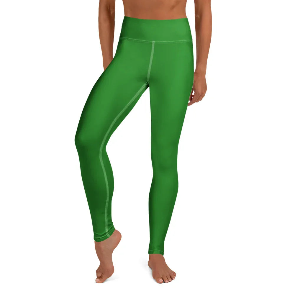 Yoga Leggings Leggings AwRans Clothing all-over-print-yoga-leggings-white-front-68773c8e57489